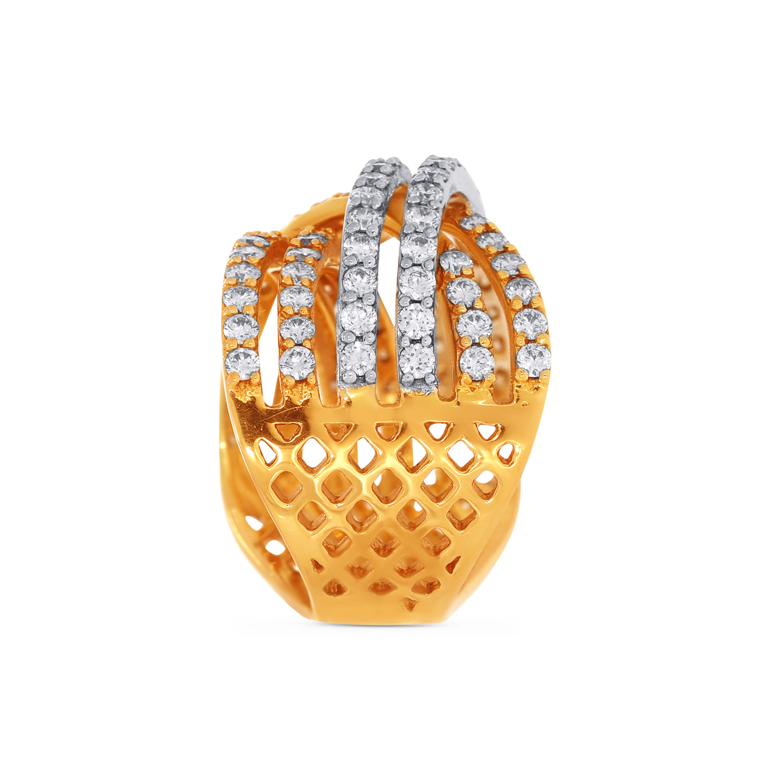 18K Yellow Gold Diamond Ring-DLR-D000790427 - Senco Gold and Diamonds