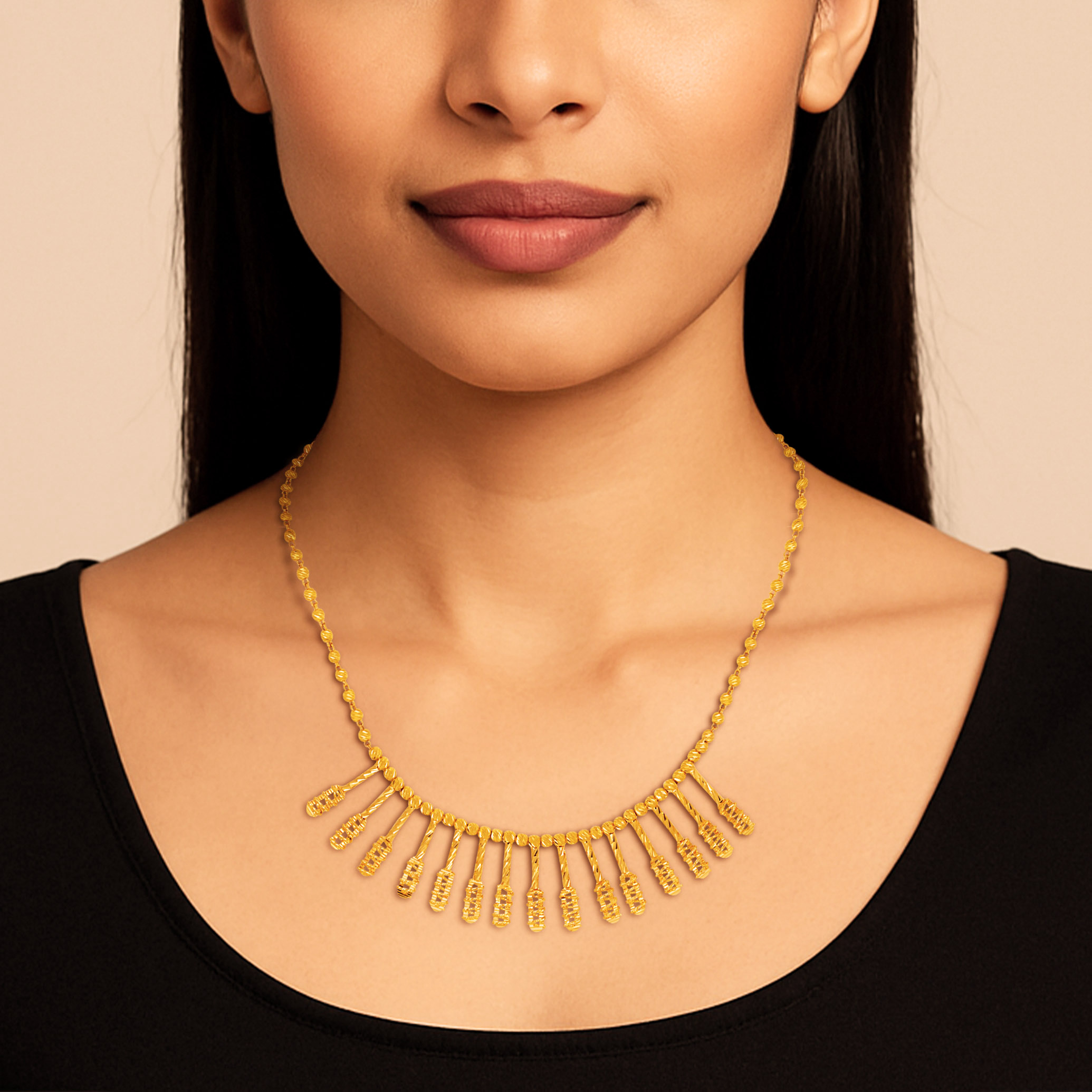 Radiant Fringe Gold Chain - Senco Gold and Diamonds