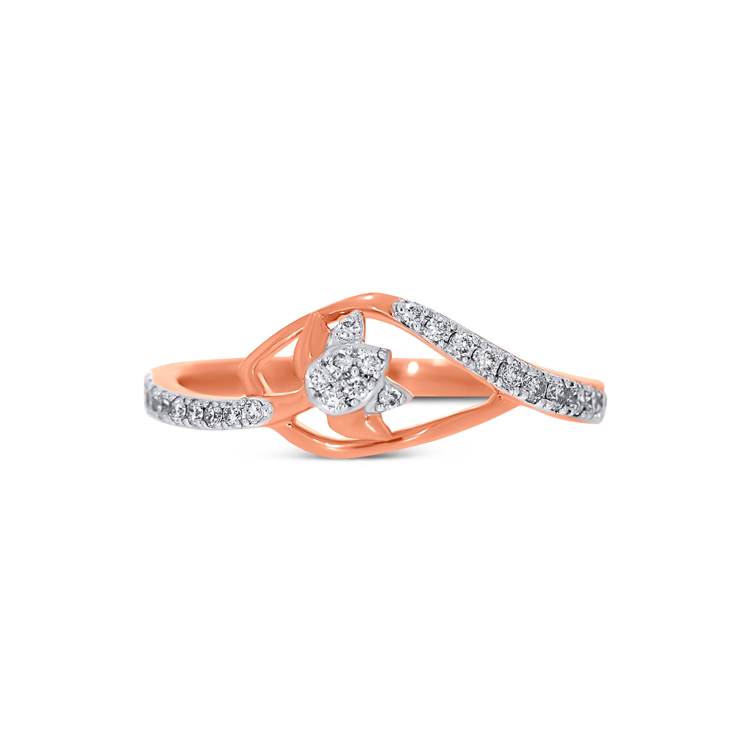 Shimmering Petal Diamond Ring - Senco Gold and Diamonds