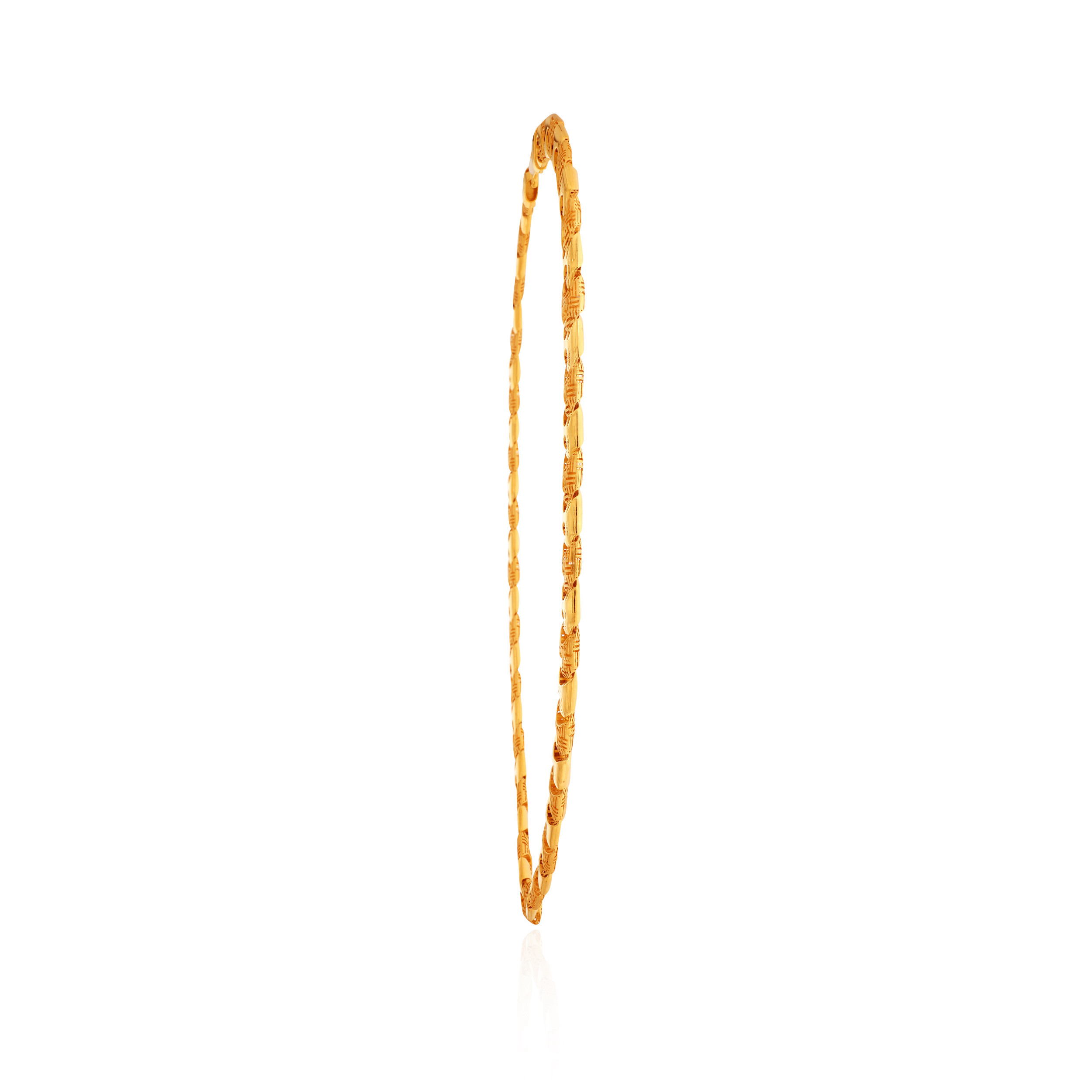 Zestful Lattice Men Gold Chain - Senco Gold and Diamonds