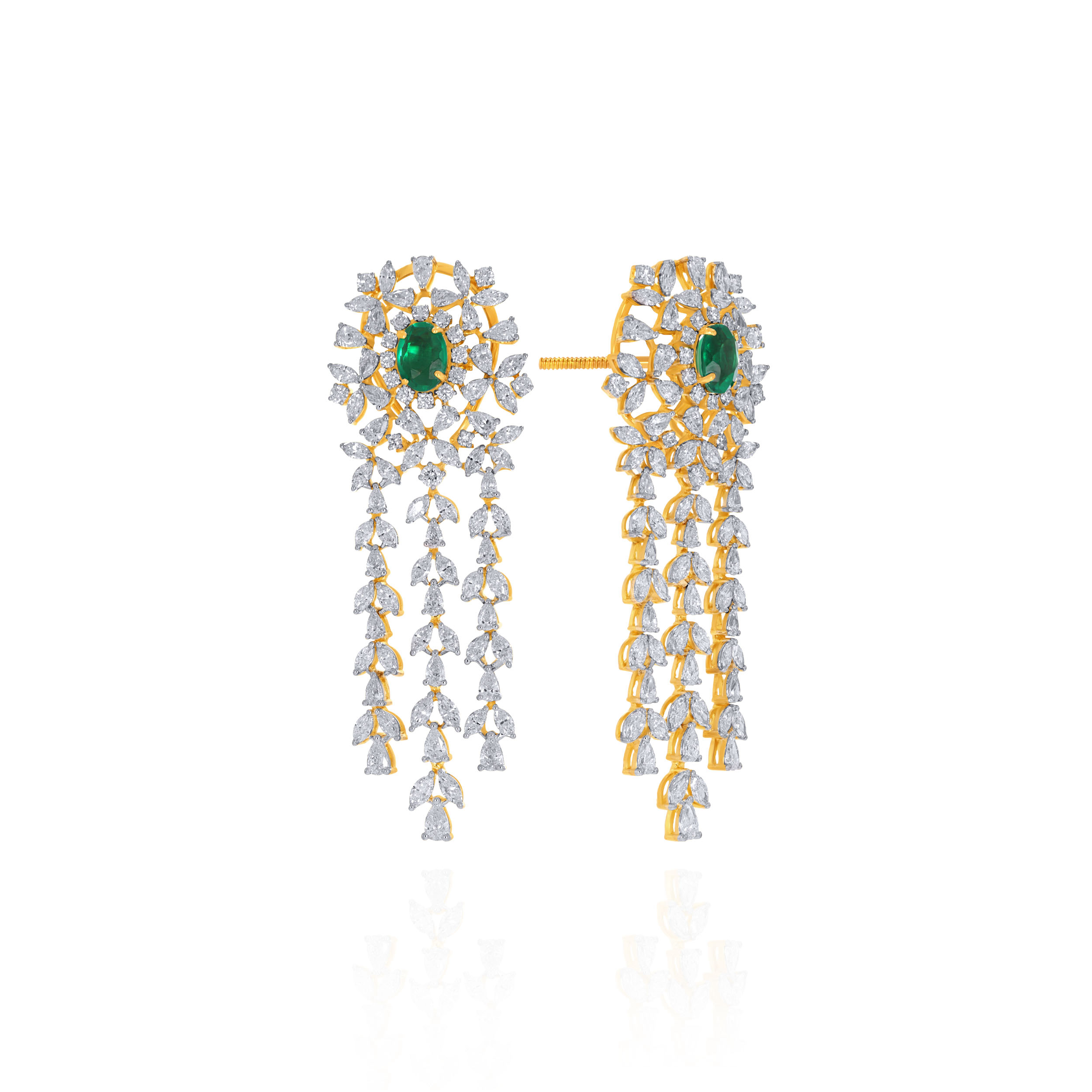Luminous Verdant Diamond Earrings - Senco Gold and Diamonds