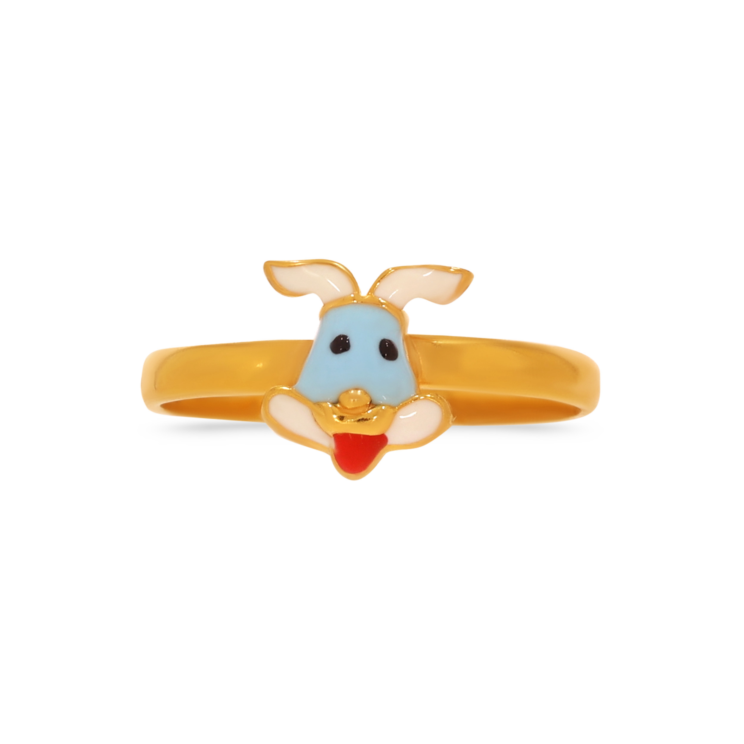 Adorable Puppy Kid's Gold Ring - Senco Gold and Diamonds