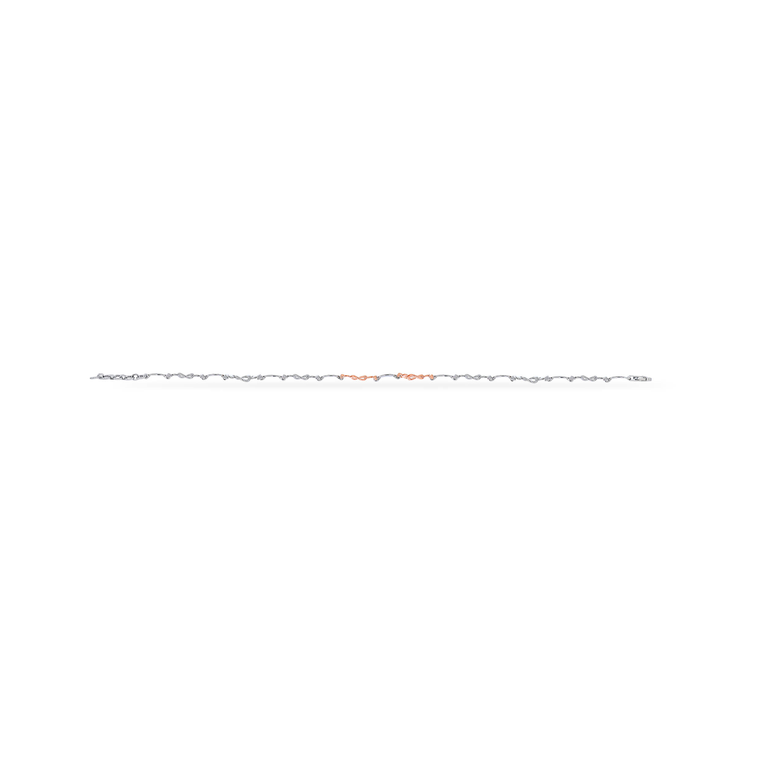 Feminine Grace Platinum Bracelet - Senco Gold and Diamonds
