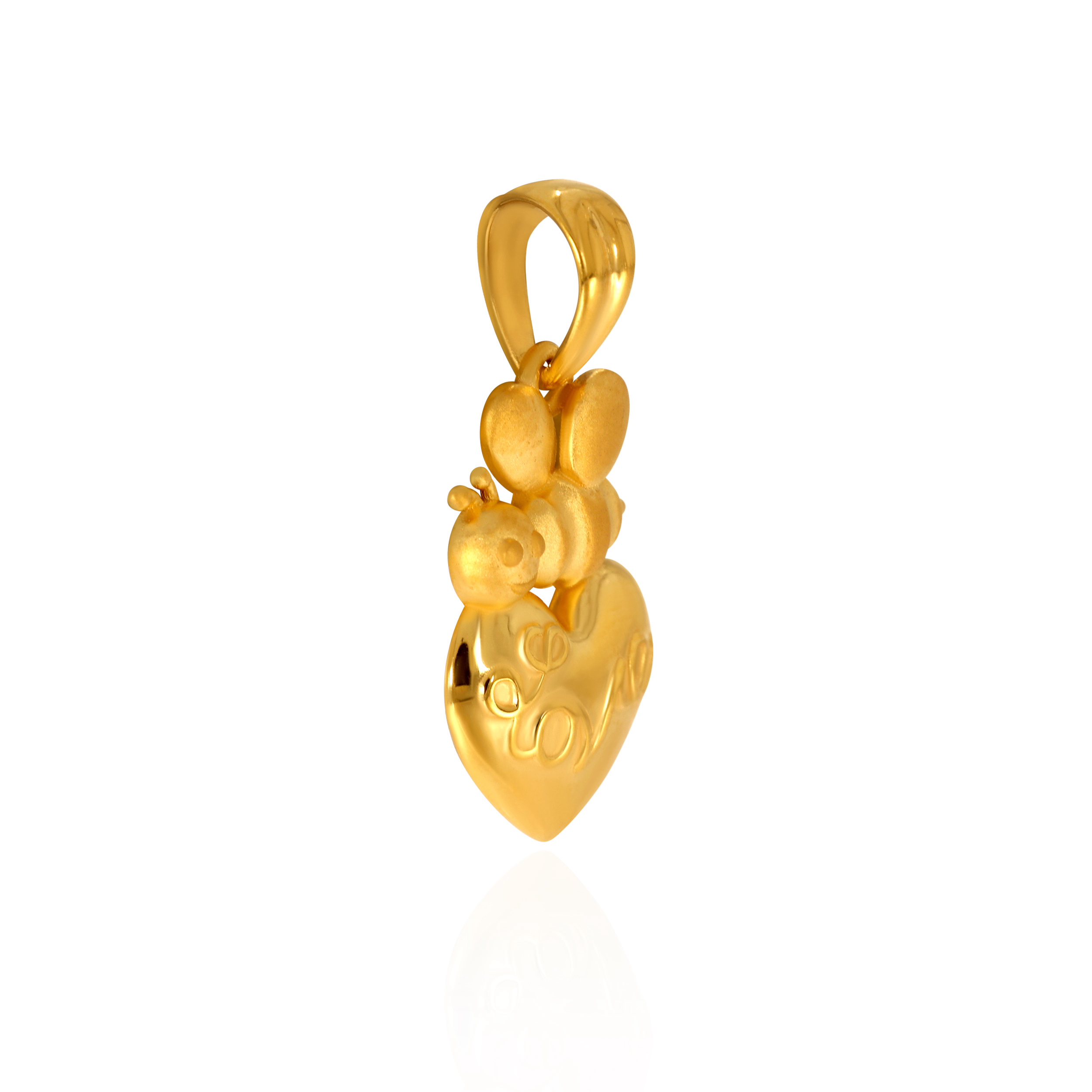 Adorable Bee Gold Pendant - Senco Gold and Diamonds