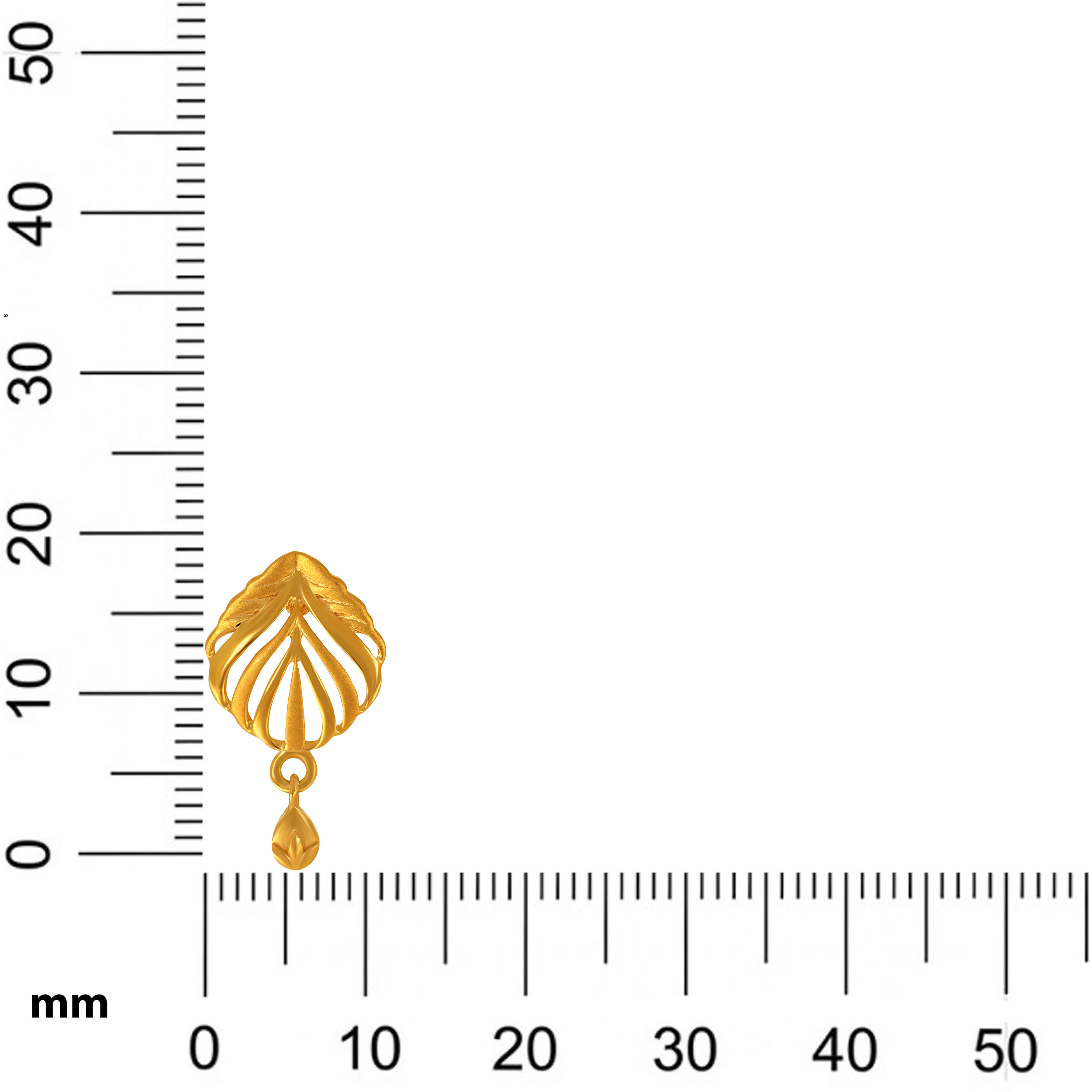 Nature’s Curve Gold Drop Earrings - Senco Gold and Diamonds