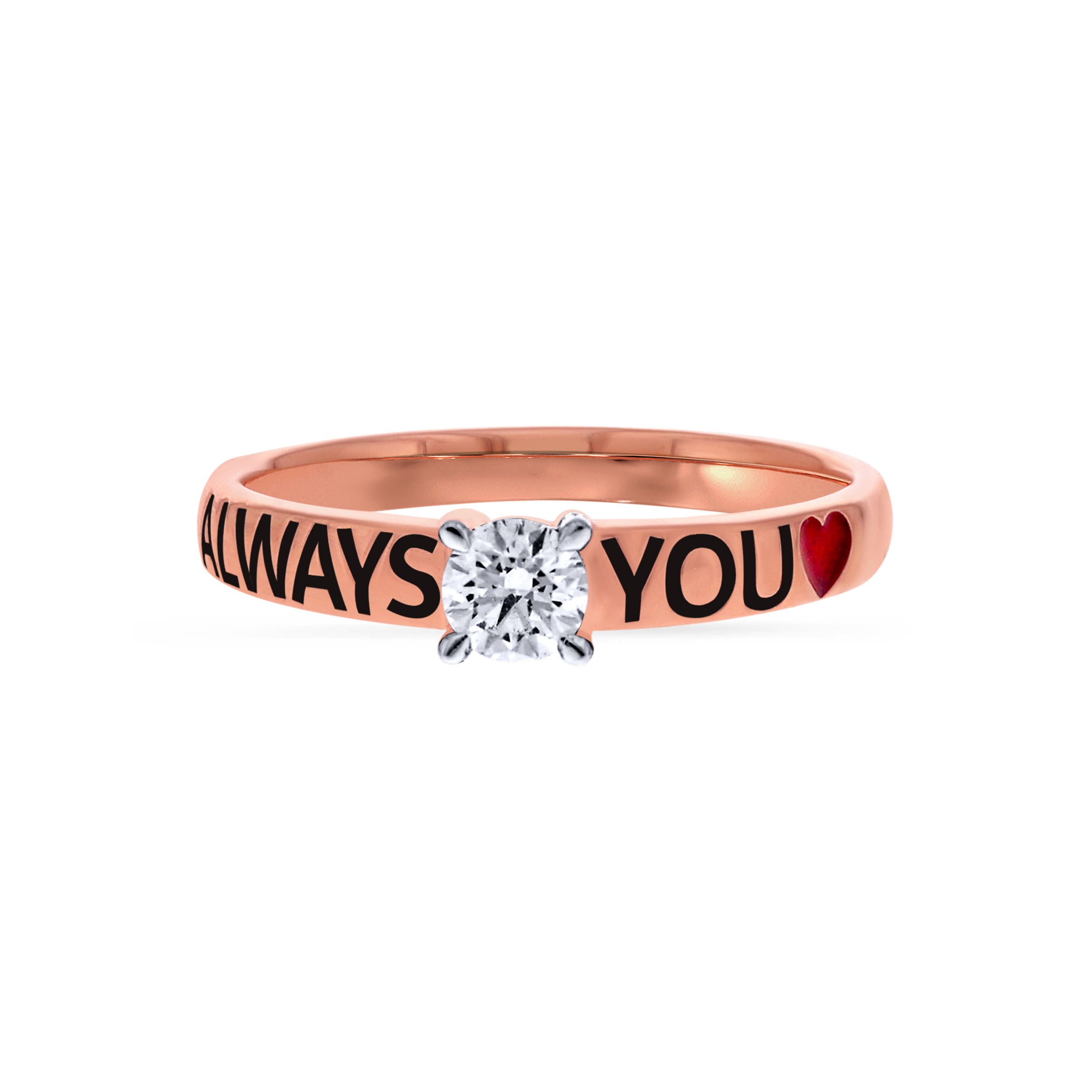 Always Yours Solitaire Ring - Senco Gold and Diamonds