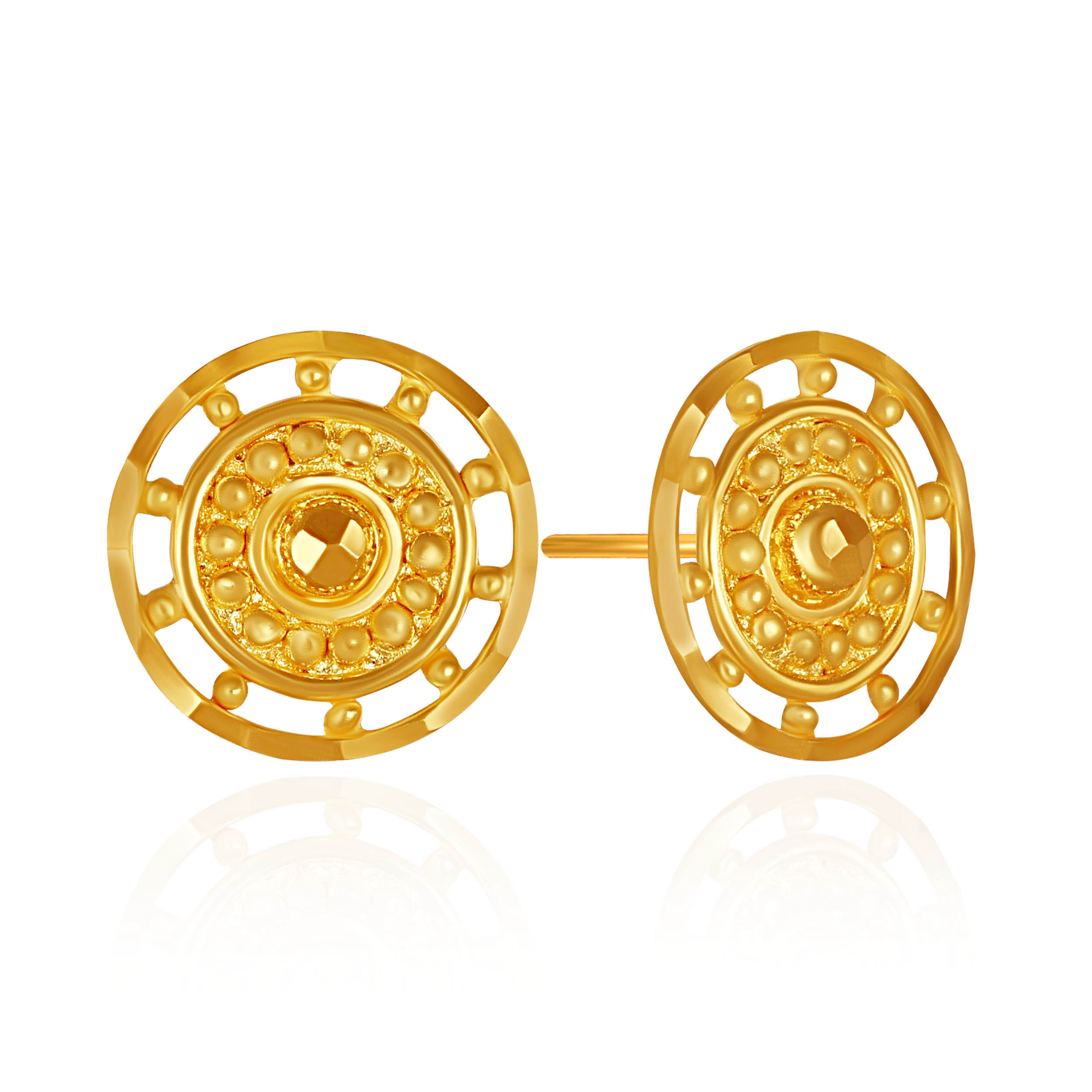 Heritage Glow Gold Studs - Senco Gold and Diamonds