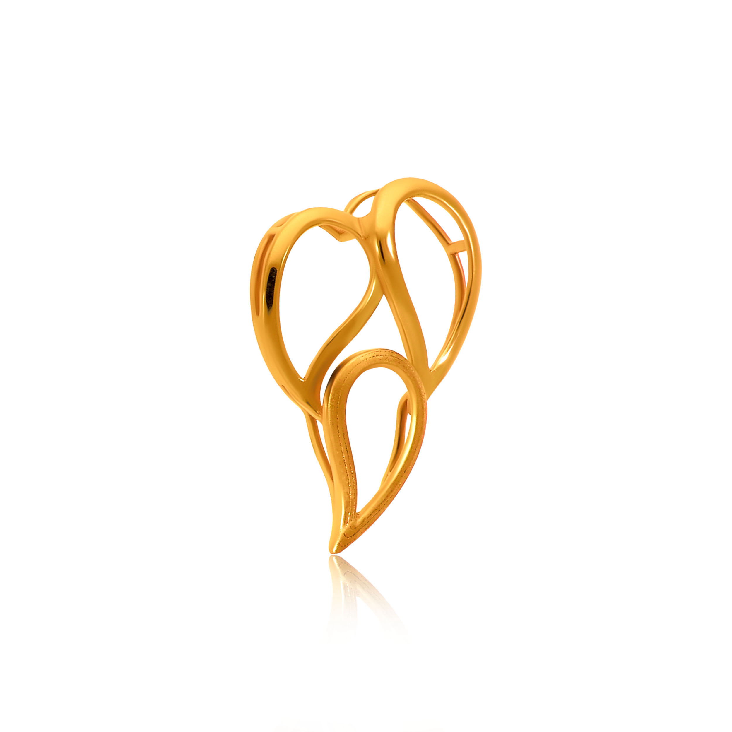 Gleaming Flow Gold Pendant - Senco Gold and Diamonds