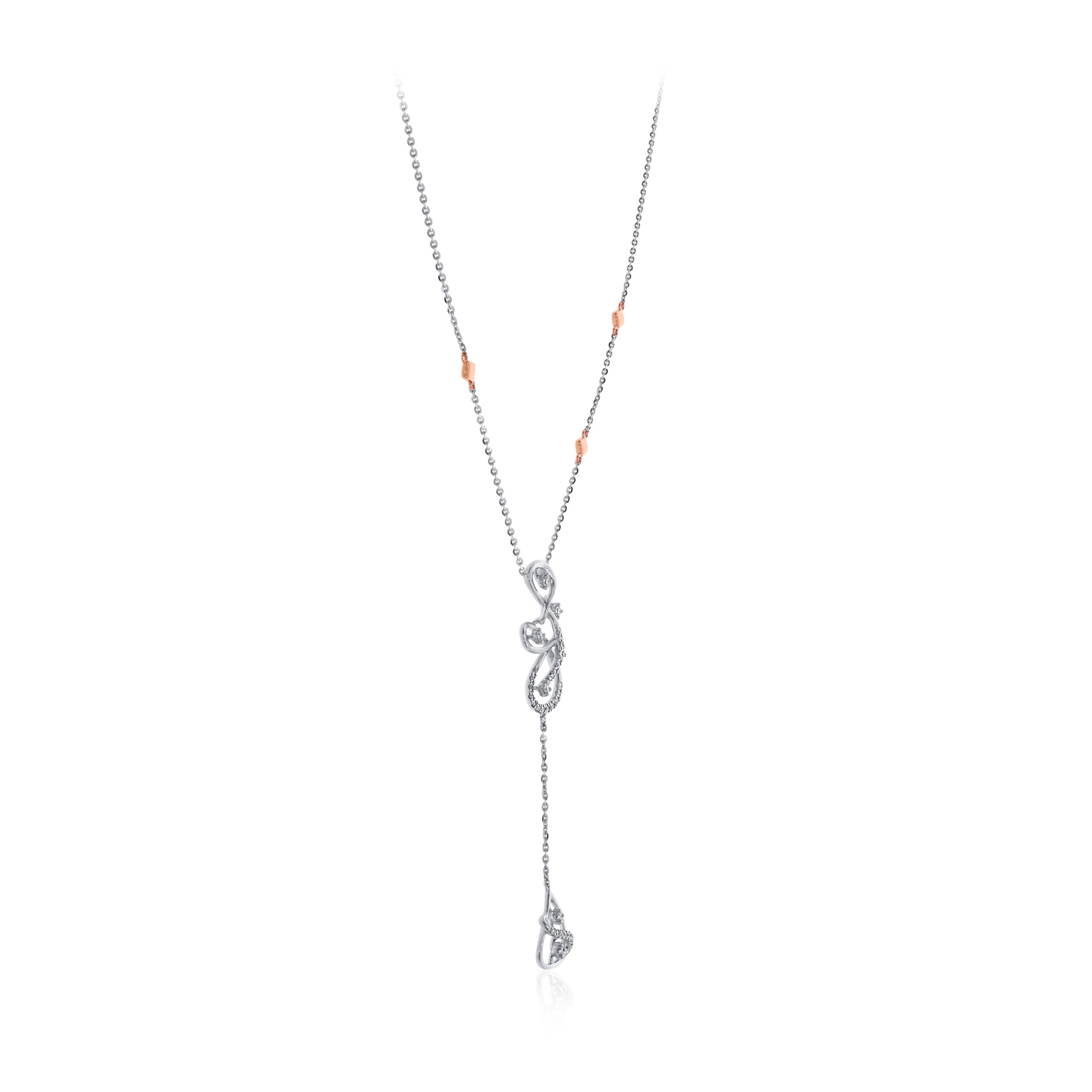 Evolving Butterfly Platinum Chain Pendant - Senco Gold and Diamonds