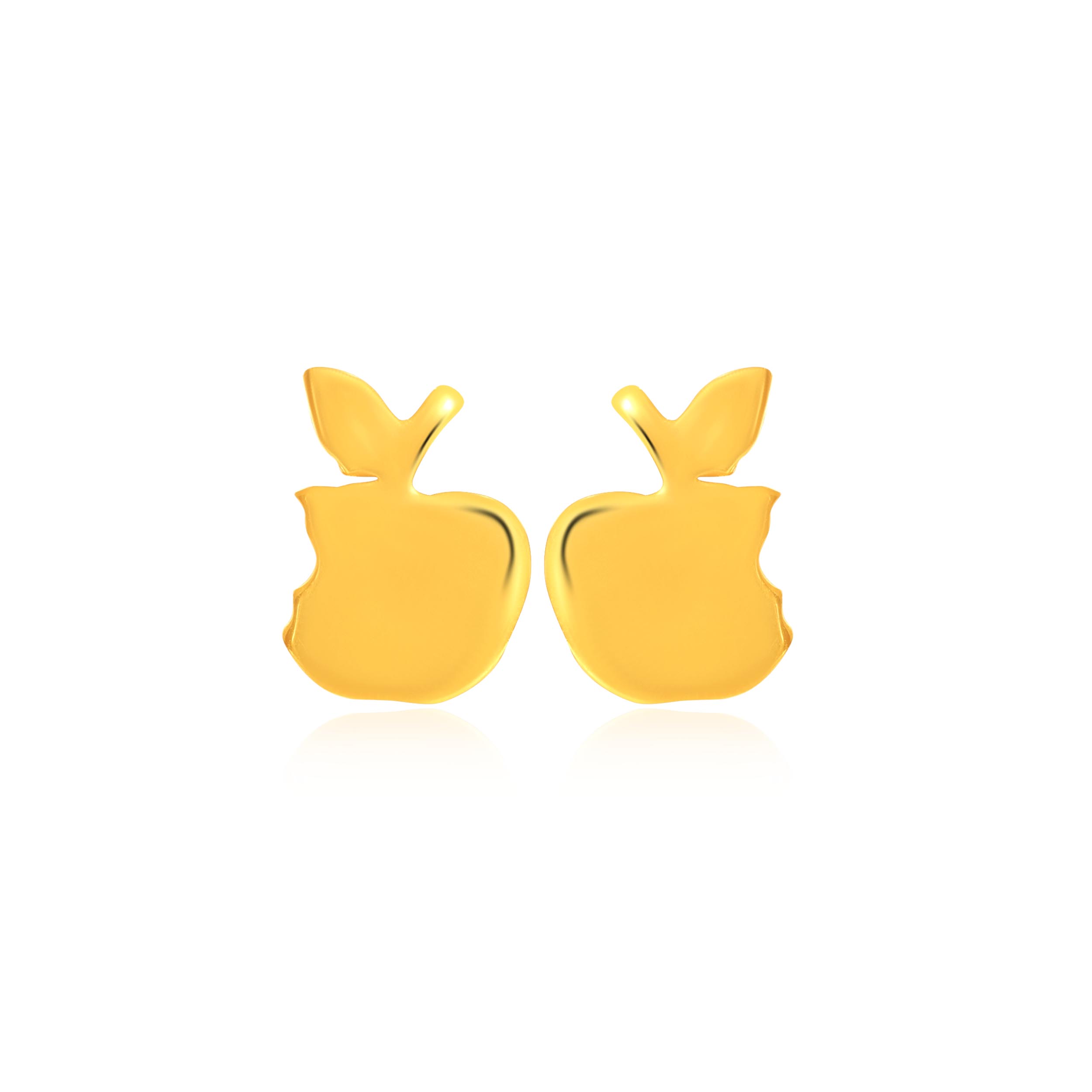 Applelicious Wonder Kids Gold Studs - Senco Gold and Diamonds