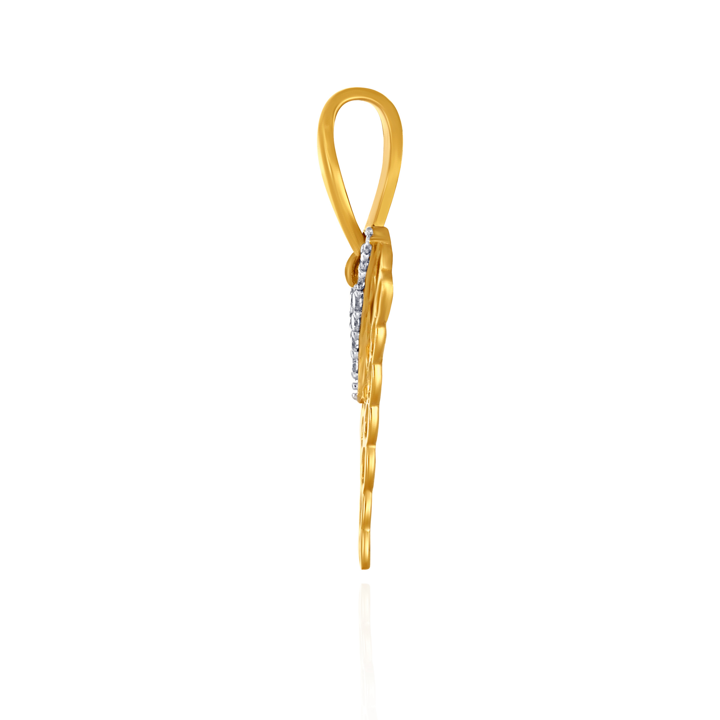 Honeycomb Sparkle Diamond Pendant - Senco Gold and Diamonds