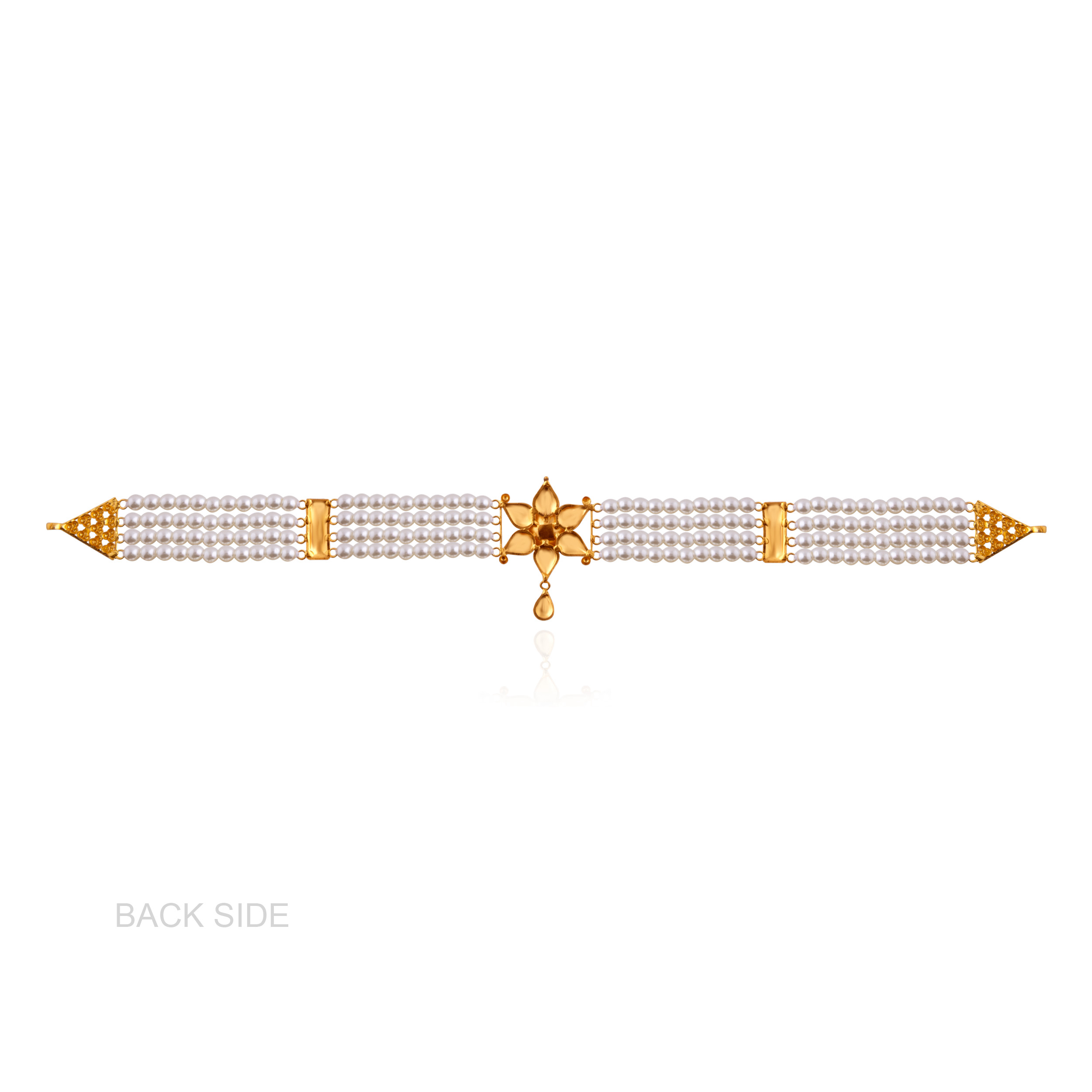 Graceful Pearl Gold Choker - Senco Gold and Diamonds