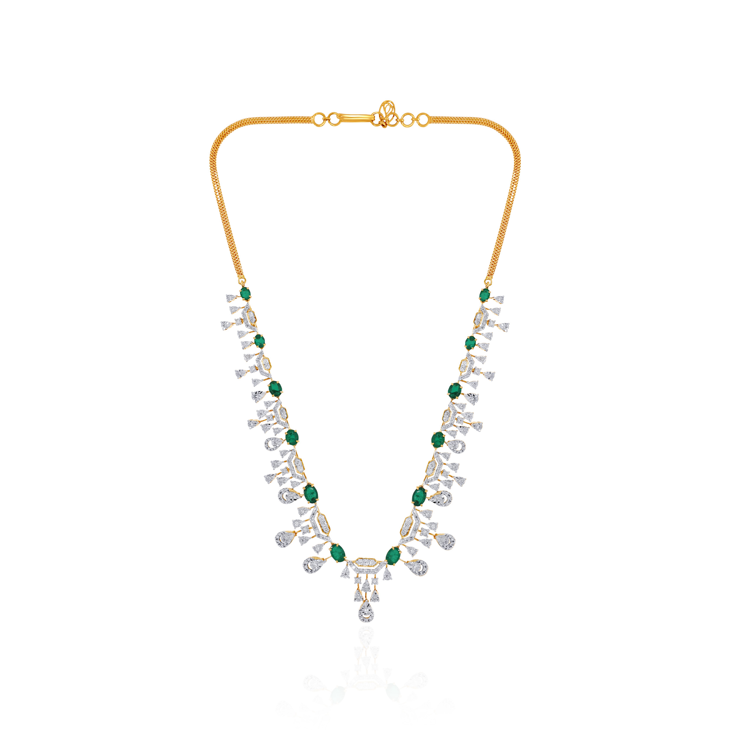Verdant Opulence Diamond Gold Necklace - Senco Gold and Diamonds