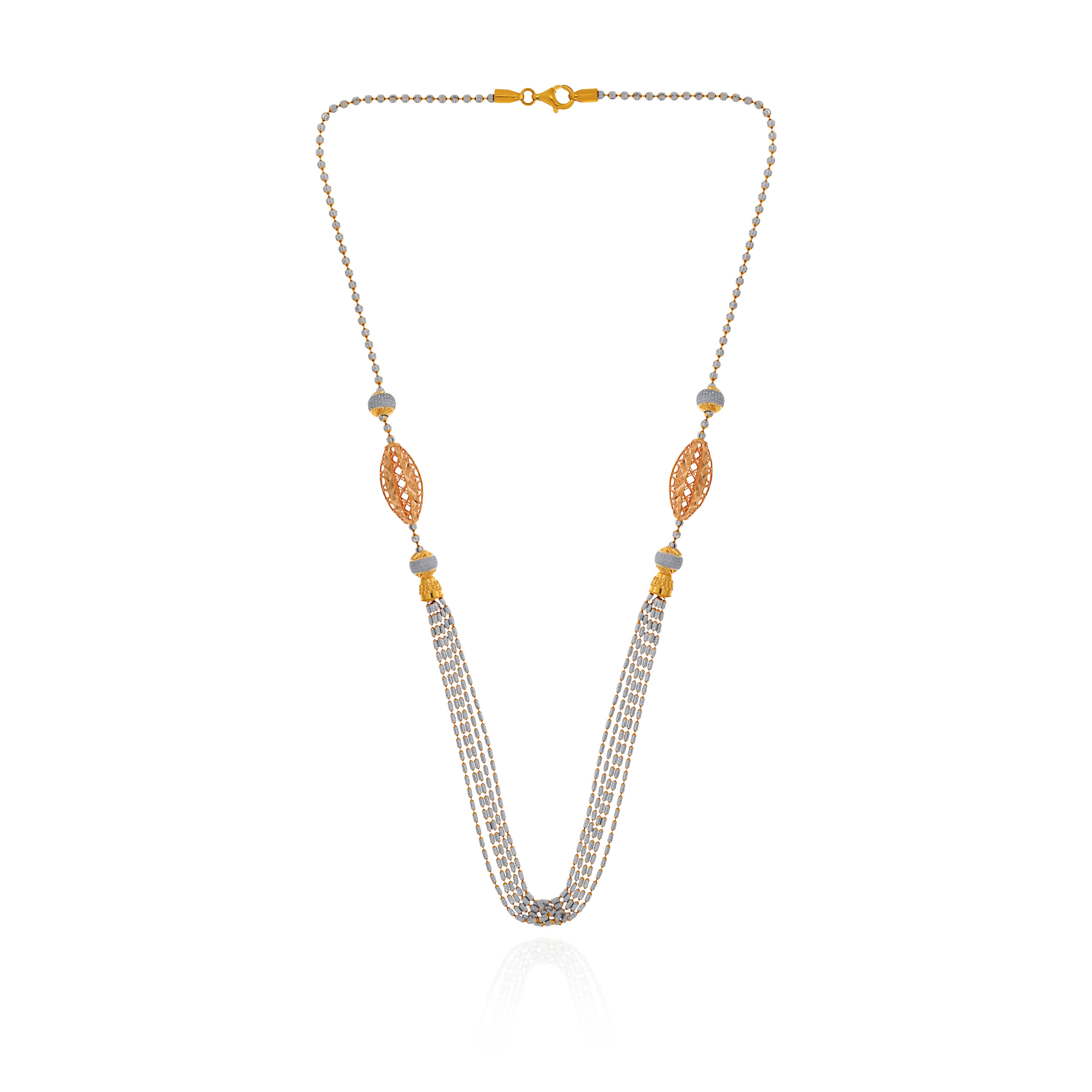 Radiant Mirage Multi-Strand Gold Necklace - Senco Gold and Diamonds