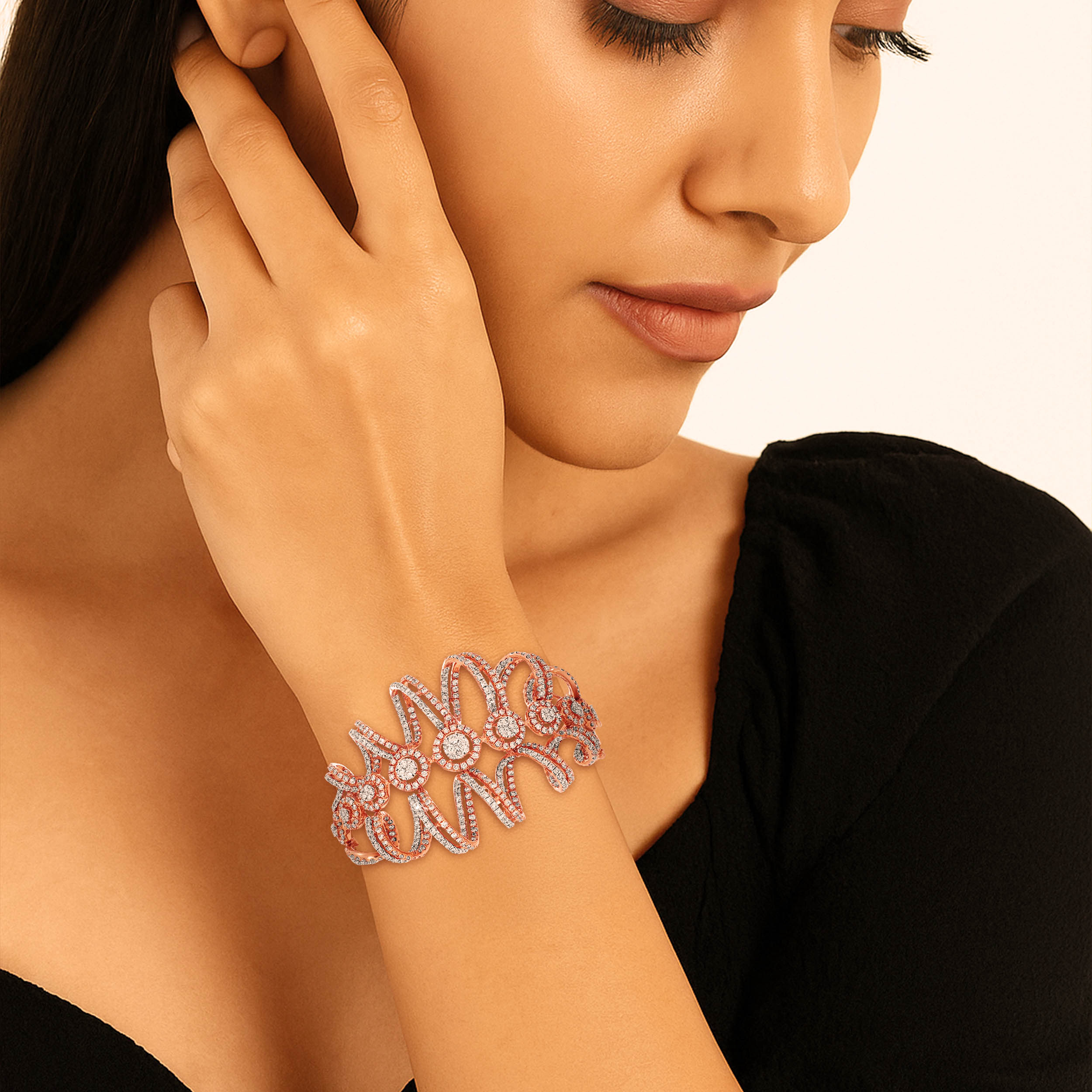 The Twisting Glint Diamond Bracelet - Senco Gold and Diamonds
