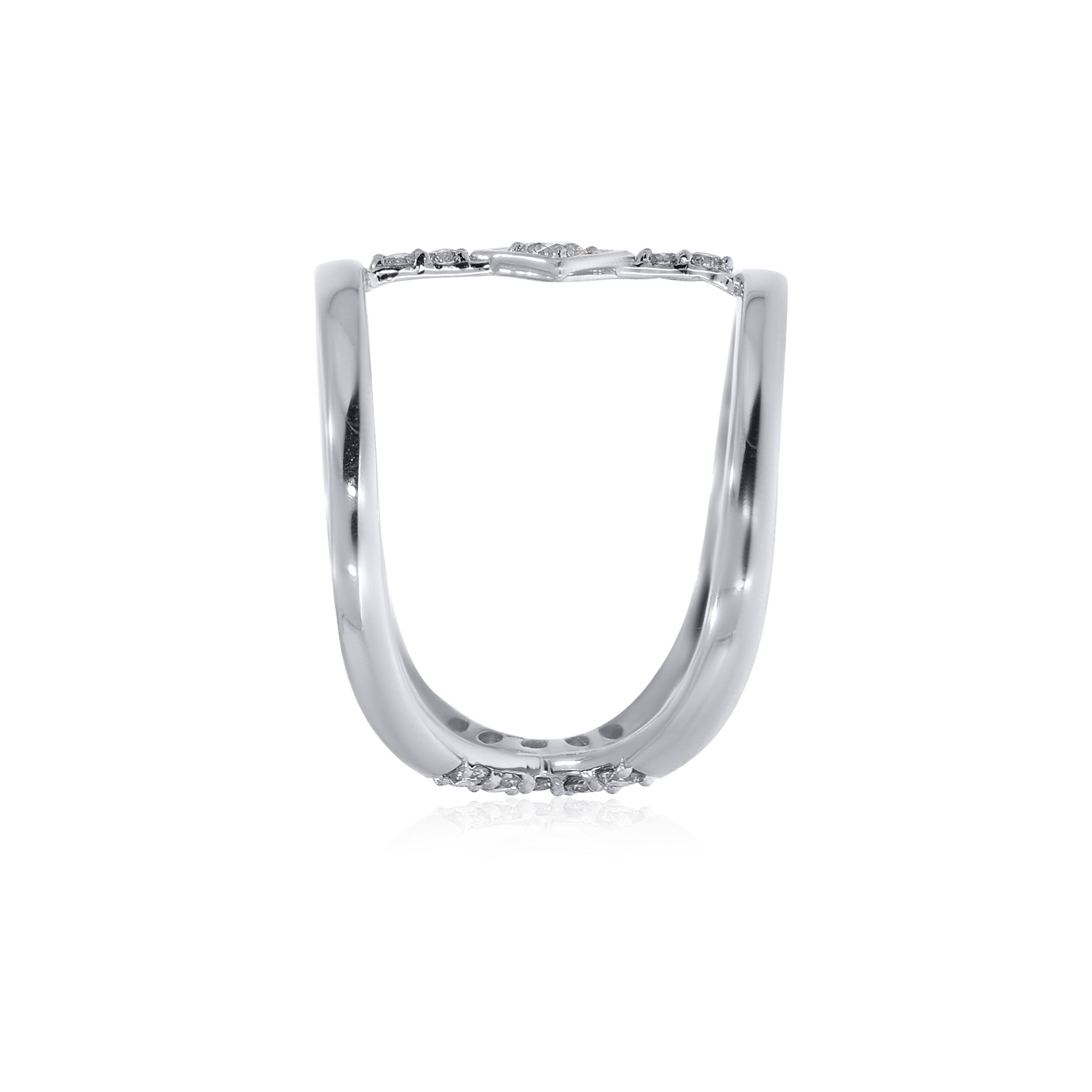 Connective Cube Platinum Ring - Senco Gold and Diamonds