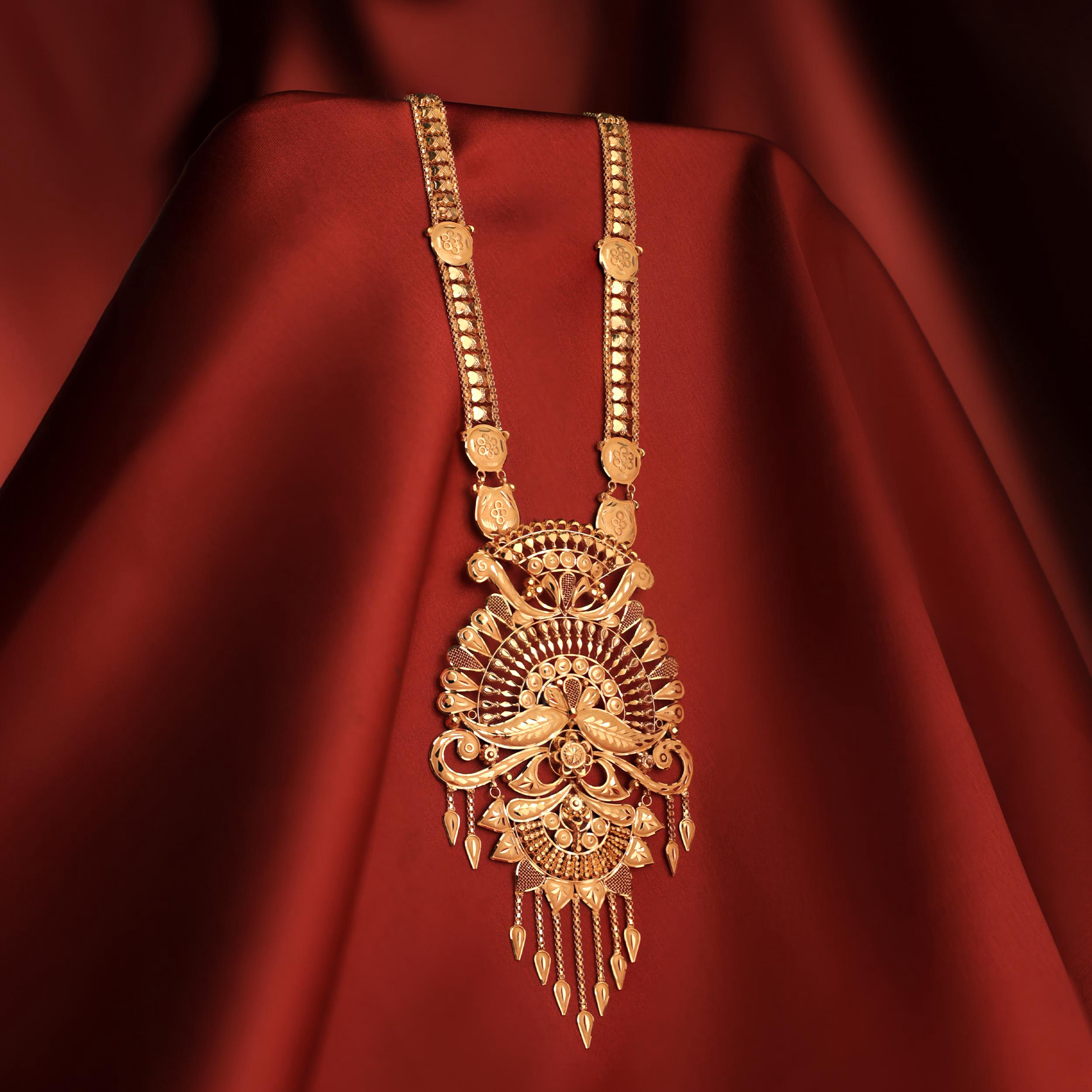 Eternal Splendour Gold Sitahar Necklace - Senco Gold and Diamonds