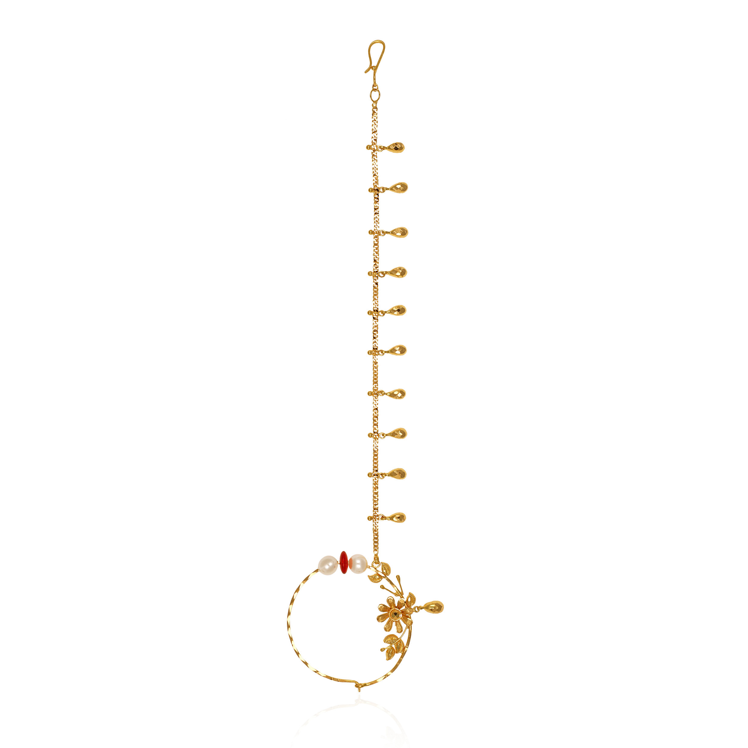 22K Yellow Gold Nath-GNT-D000753908 - Senco Gold and Diamonds