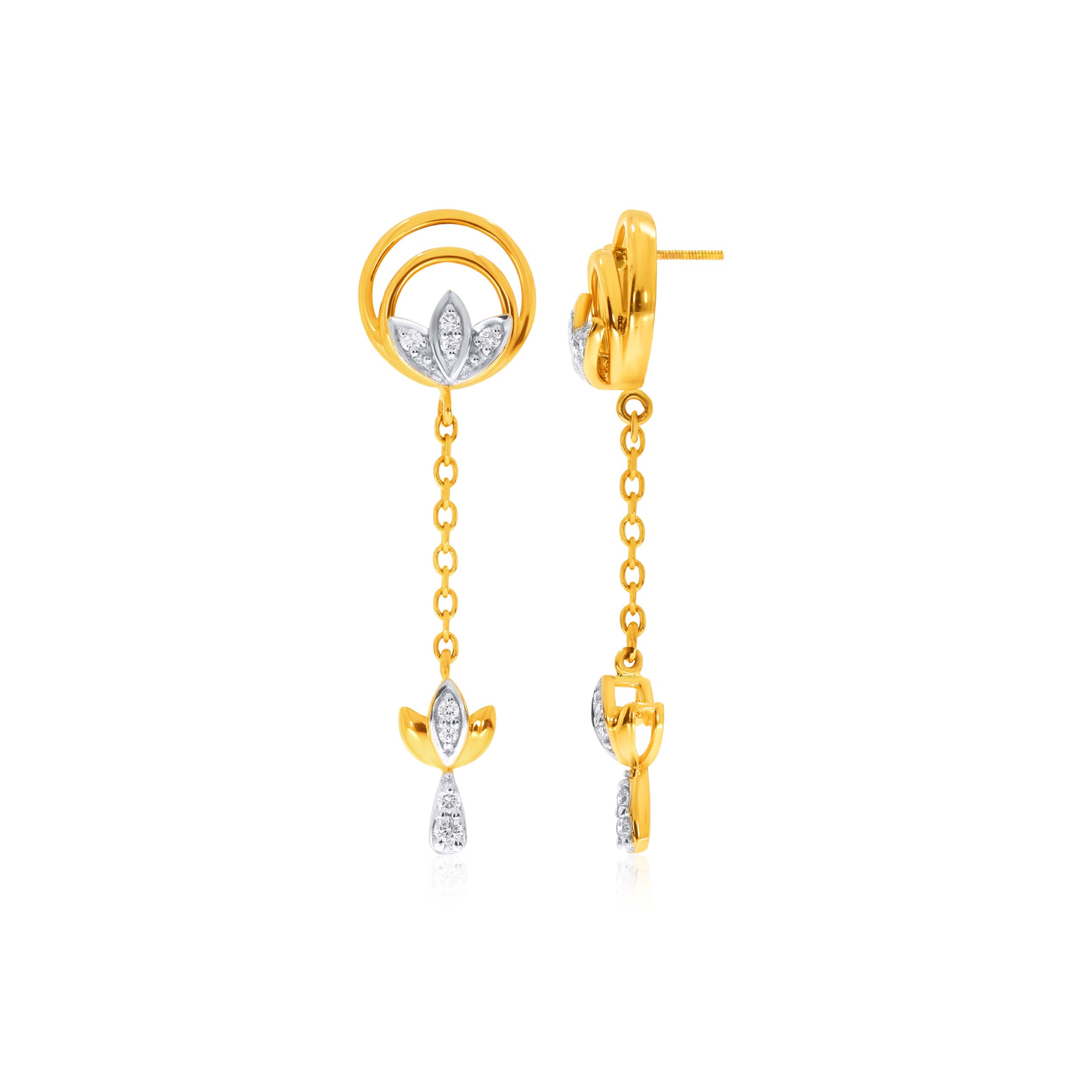 Symbol of Purity Diamond Drop Earrings - Senco Gold and Diamonds
