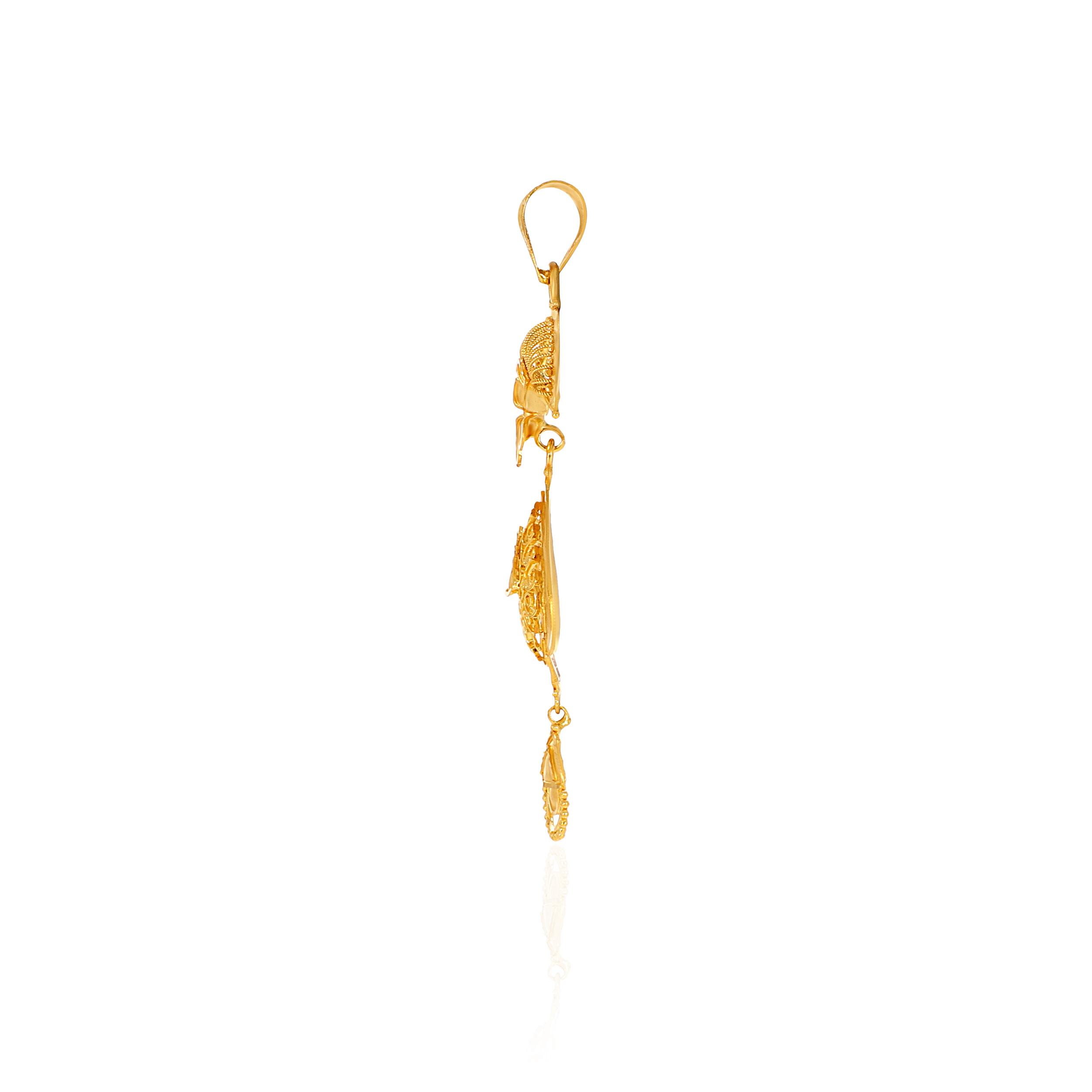 Filigree Heart Gold Pendant - Senco Gold and Diamonds