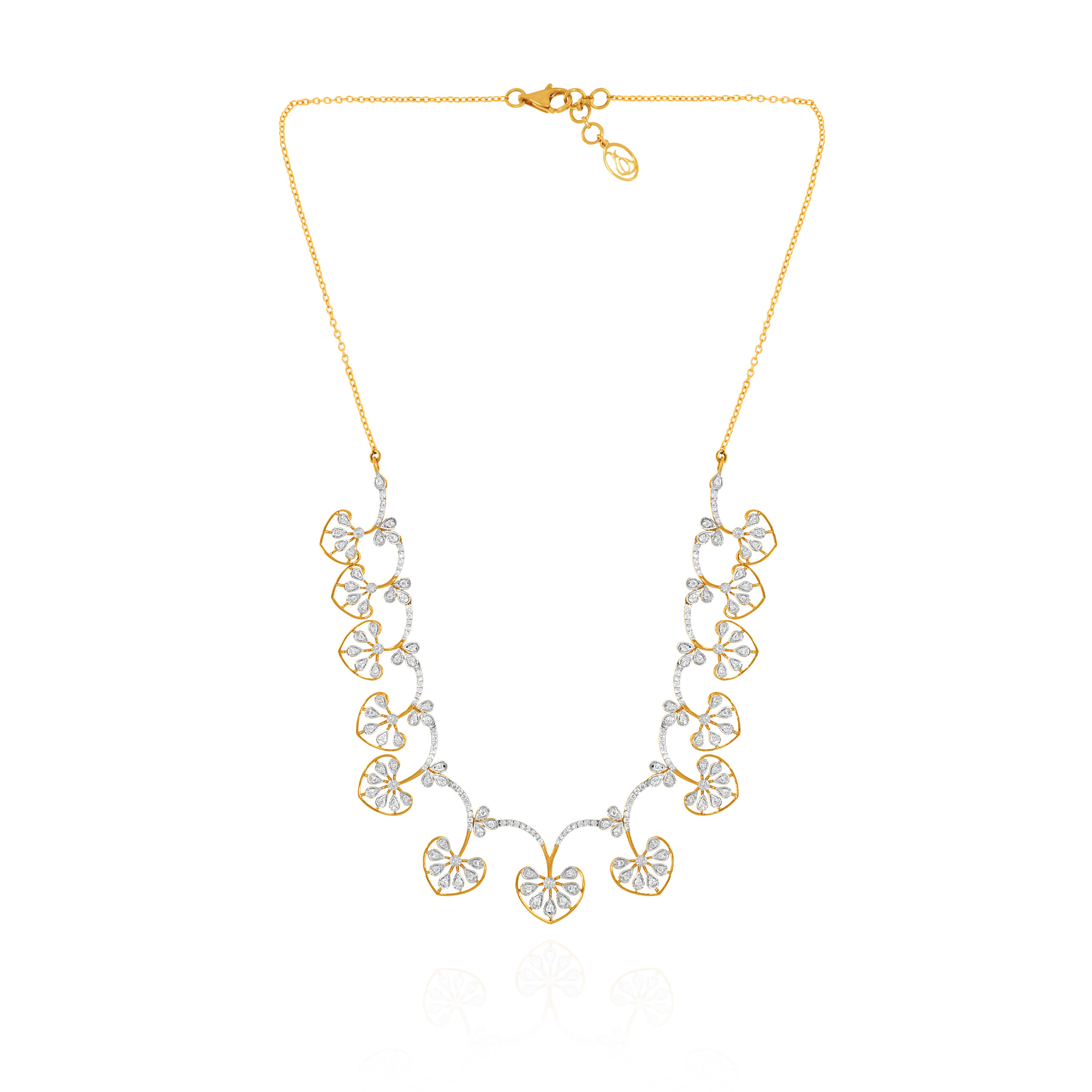 Elowen Bloom Diamond Necklace - Senco Gold and Diamonds