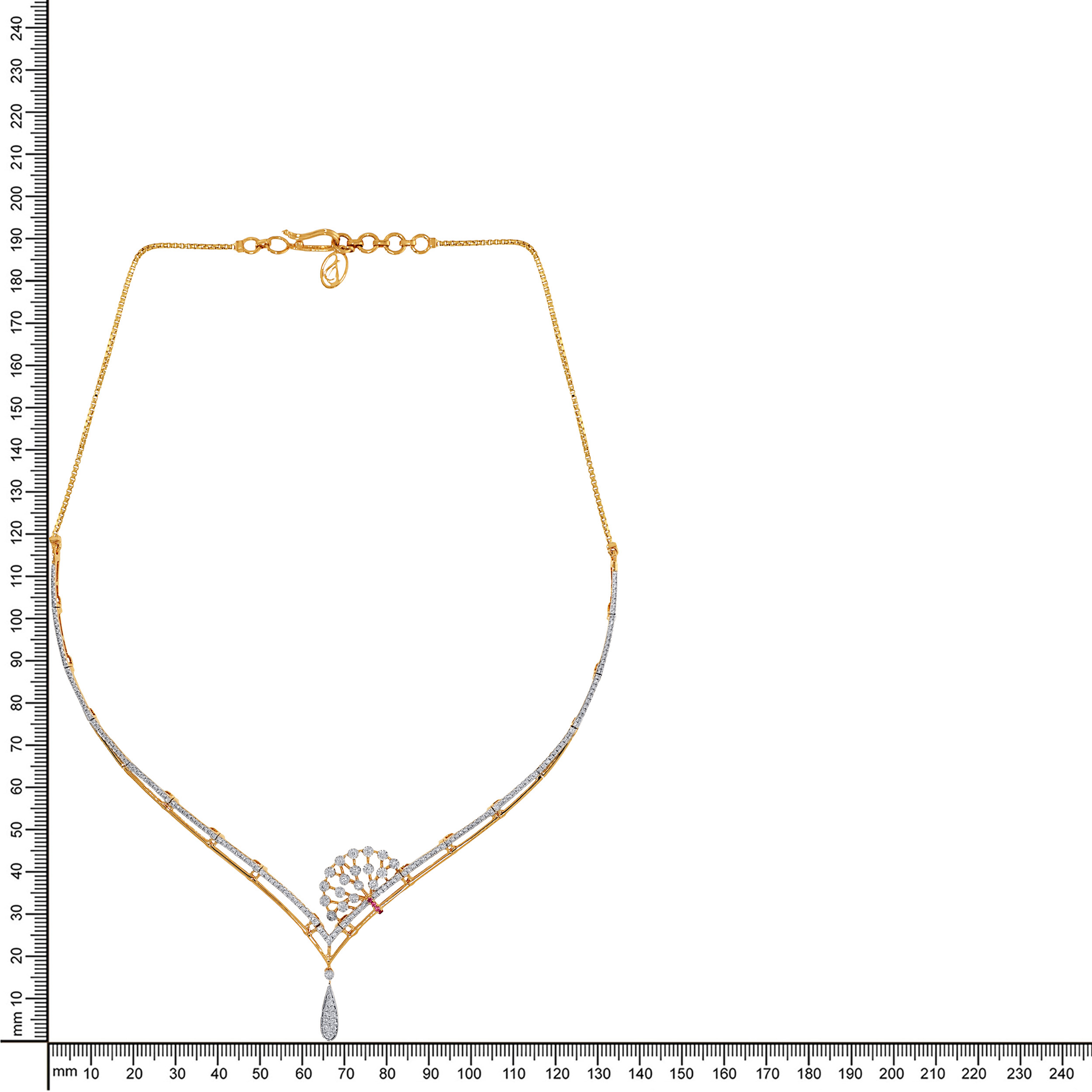Rosella Glow Diamond Necklace - Senco Gold and Diamonds