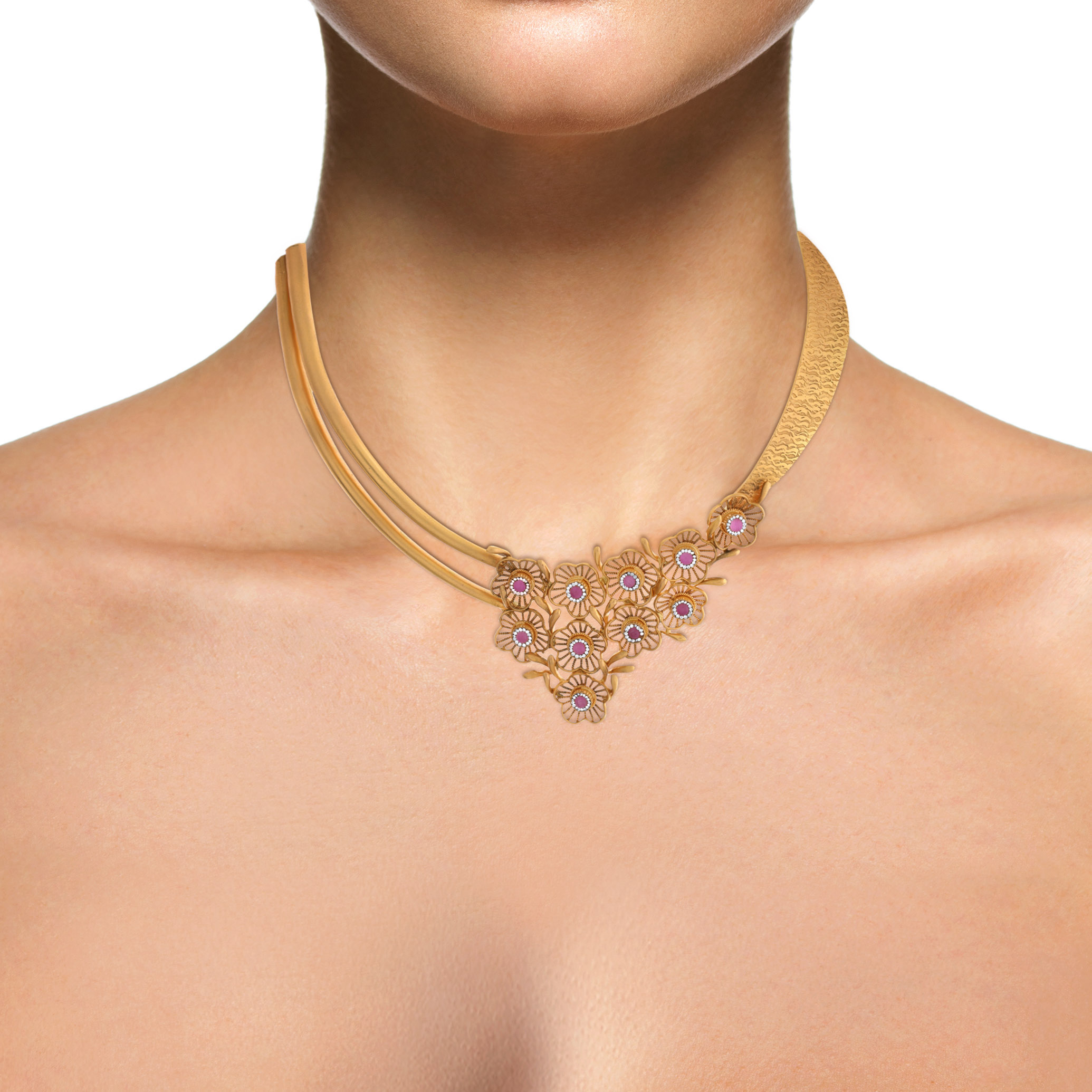 22K Yellow Gold Necklace-GN-D000760624 - Senco Gold and Diamonds