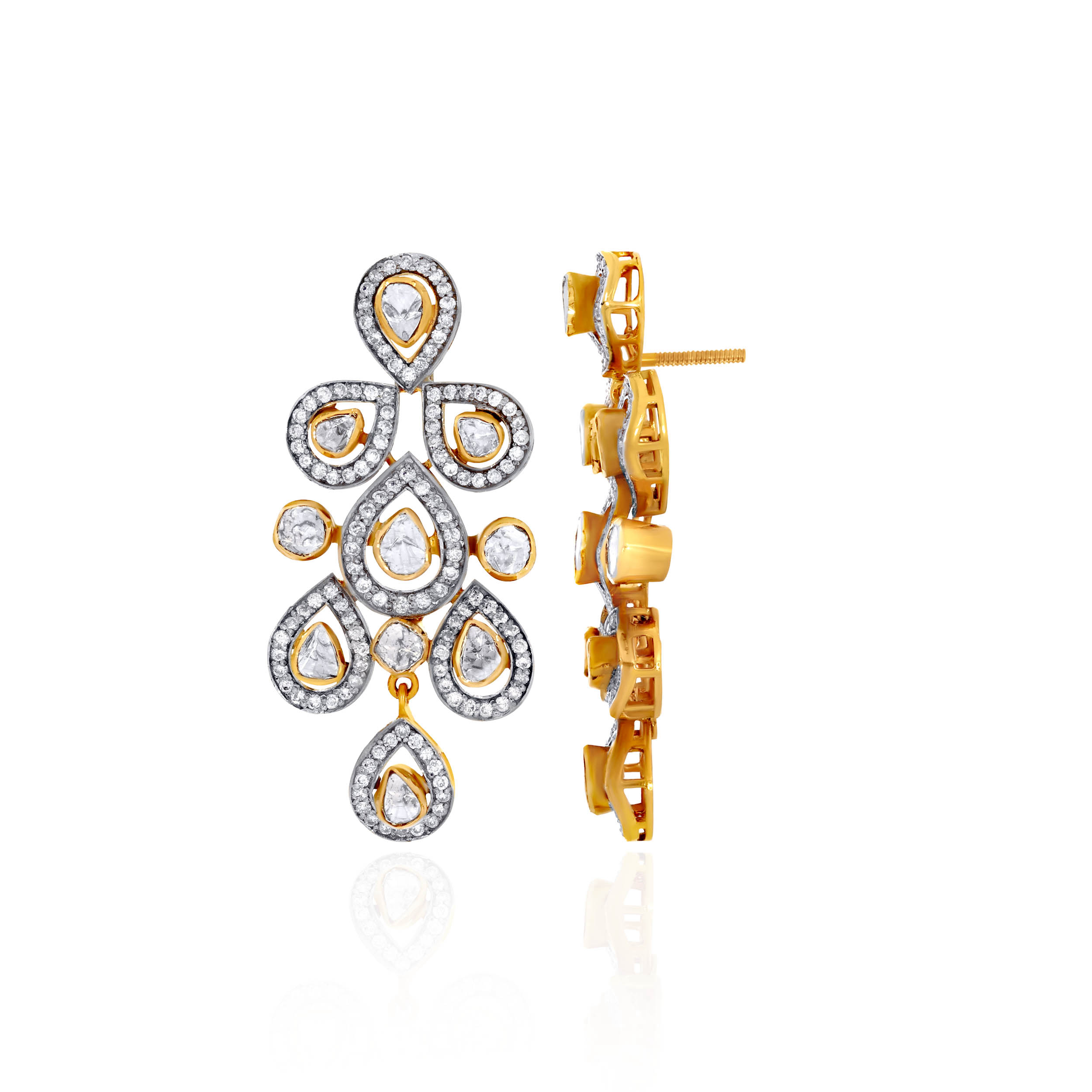 Velvet Poise Chandelier Diamond Earrings - Senco Gold and Diamonds