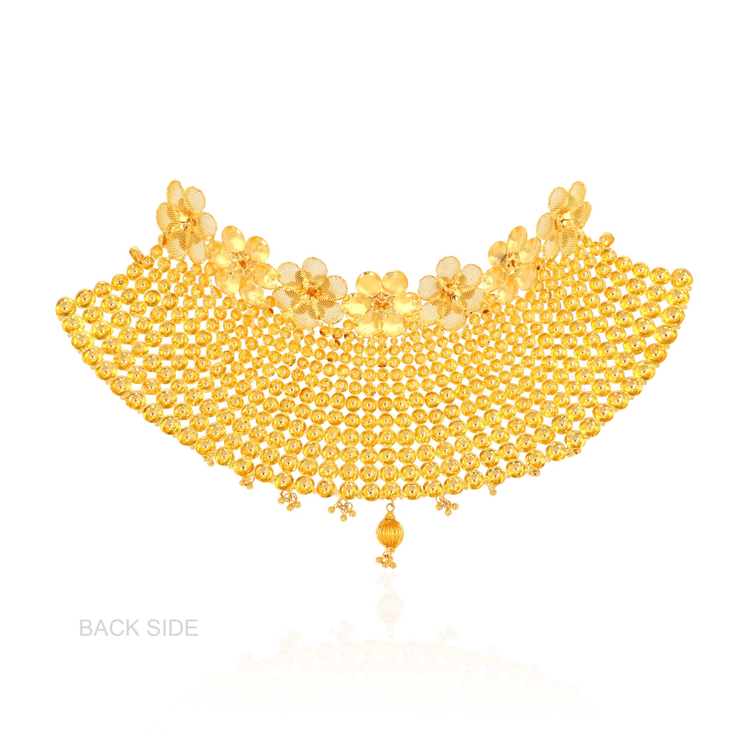 Beaded Luxe Gold Choker Necklace - Senco Gold and Diamonds