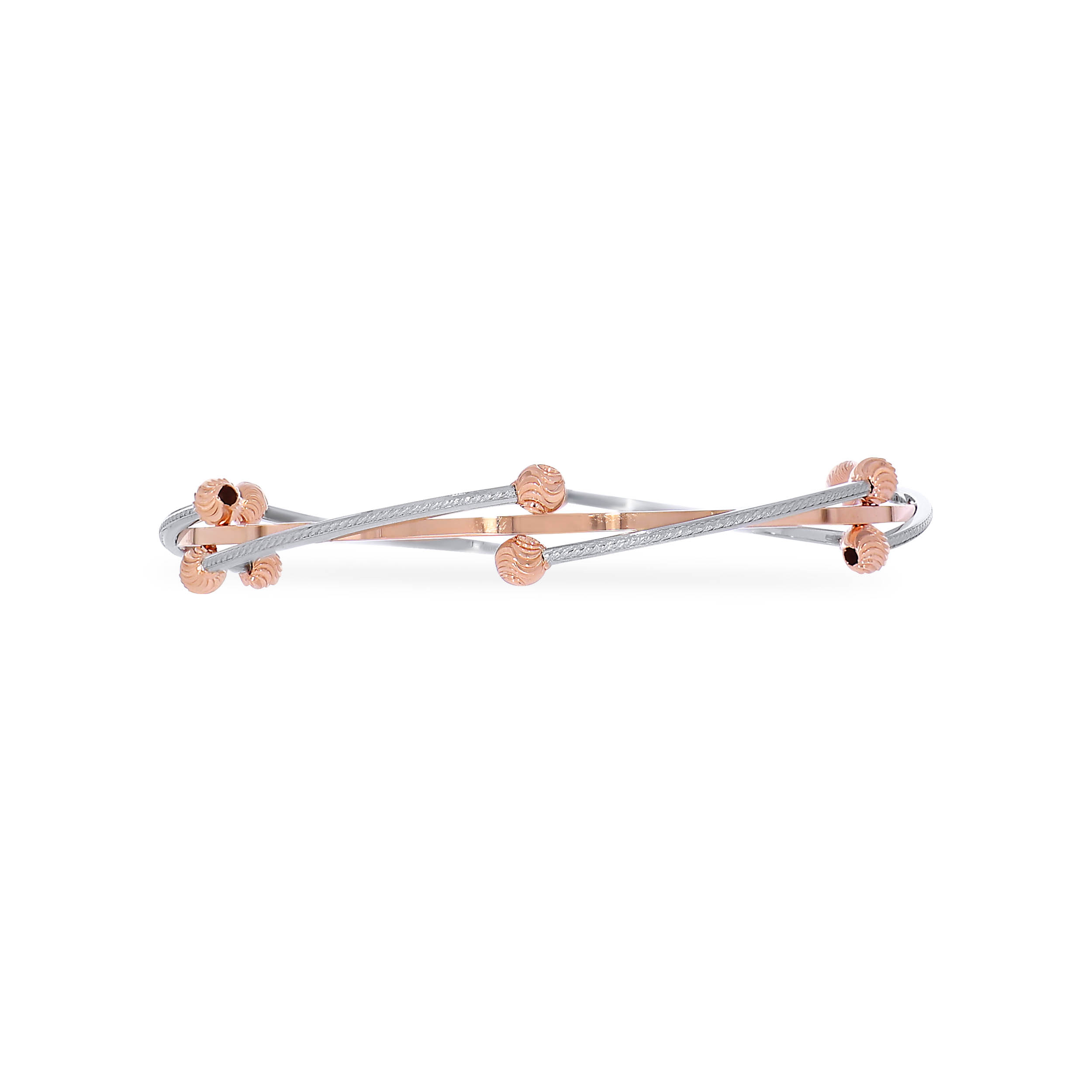 Spherical Enchant Platinum Bangle - Senco Gold and Diamonds