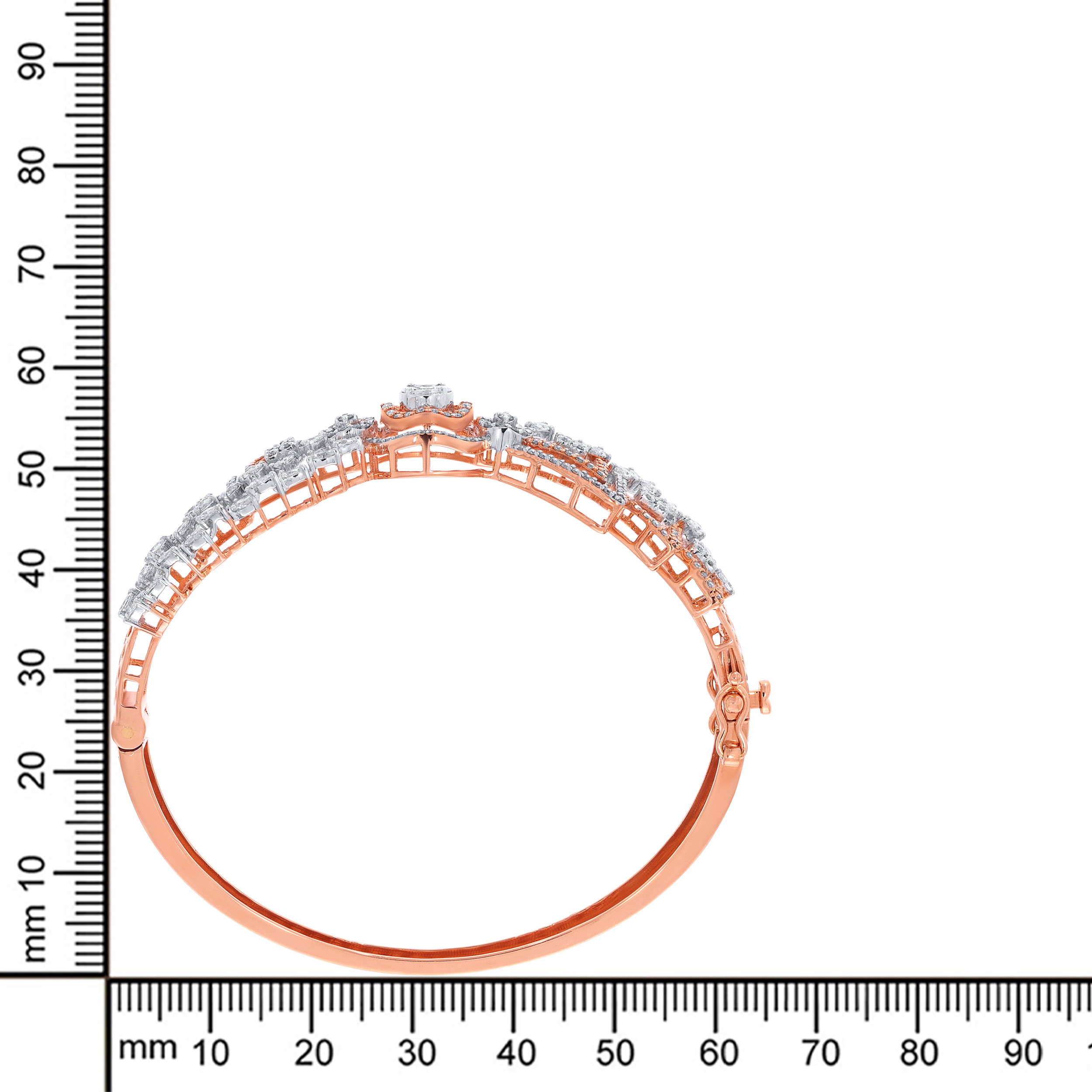 14K Rose Gold Diamond Bracelet-DBR-D000709775 - Senco Gold and Diamonds