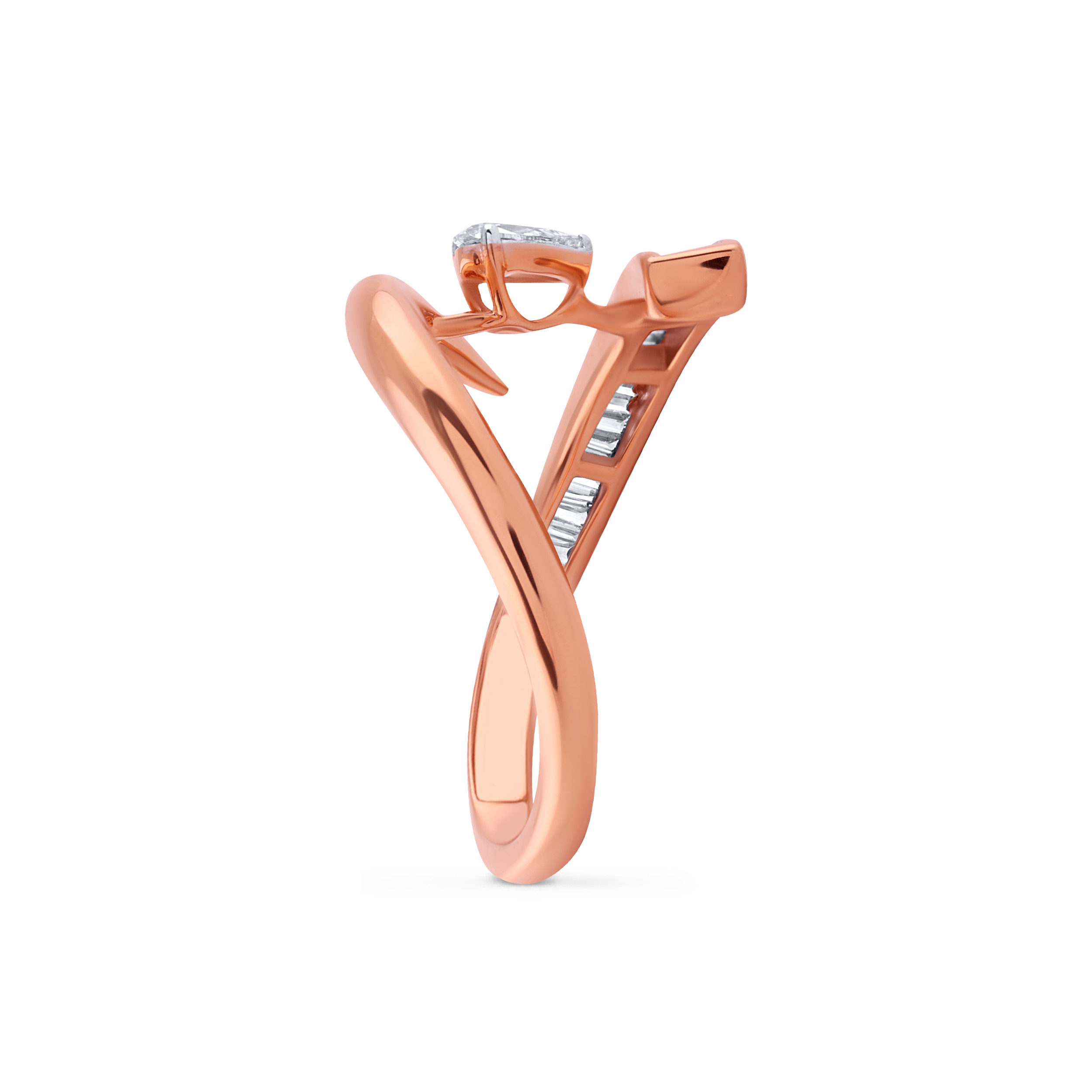 Rosé Glint Wrap Diamond Ring - Senco Gold and Diamonds