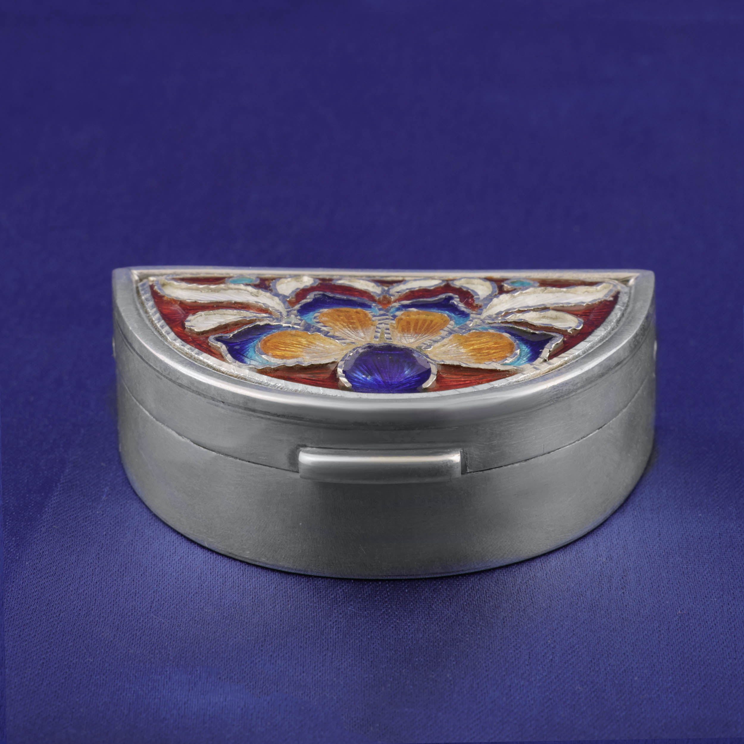 Artistic Enamel Silver Sindoor Dani - Senco Gold and Diamonds