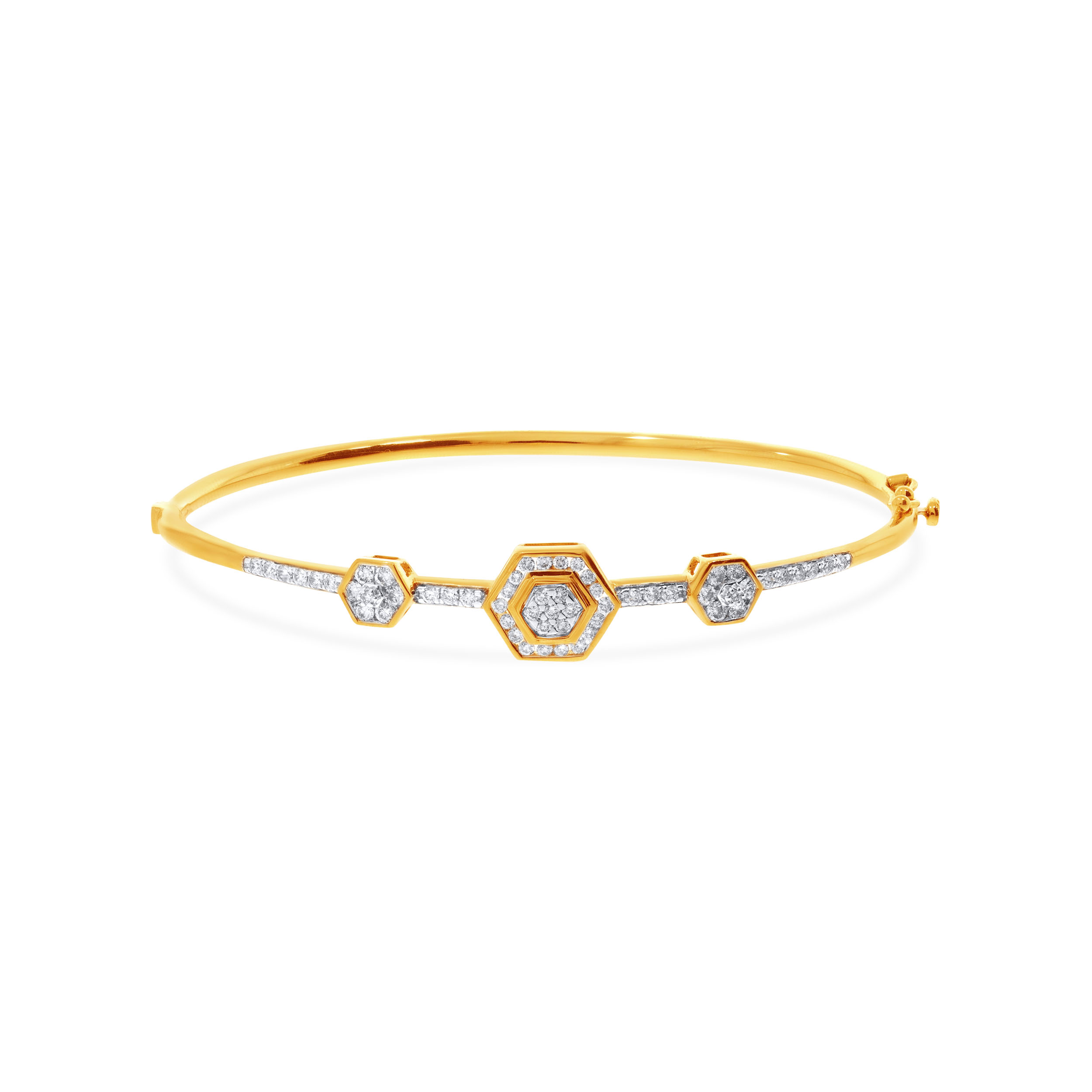 Hexagonal Splendour Diamond Bracelet - Senco Gold and Diamonds