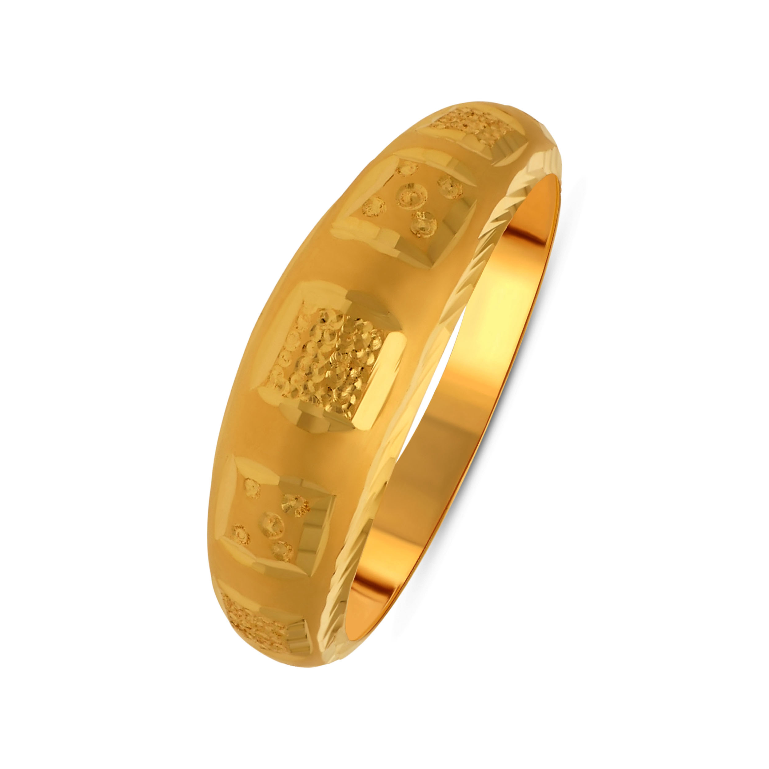 Square Lustre Gold Ring - Senco Gold and Diamonds