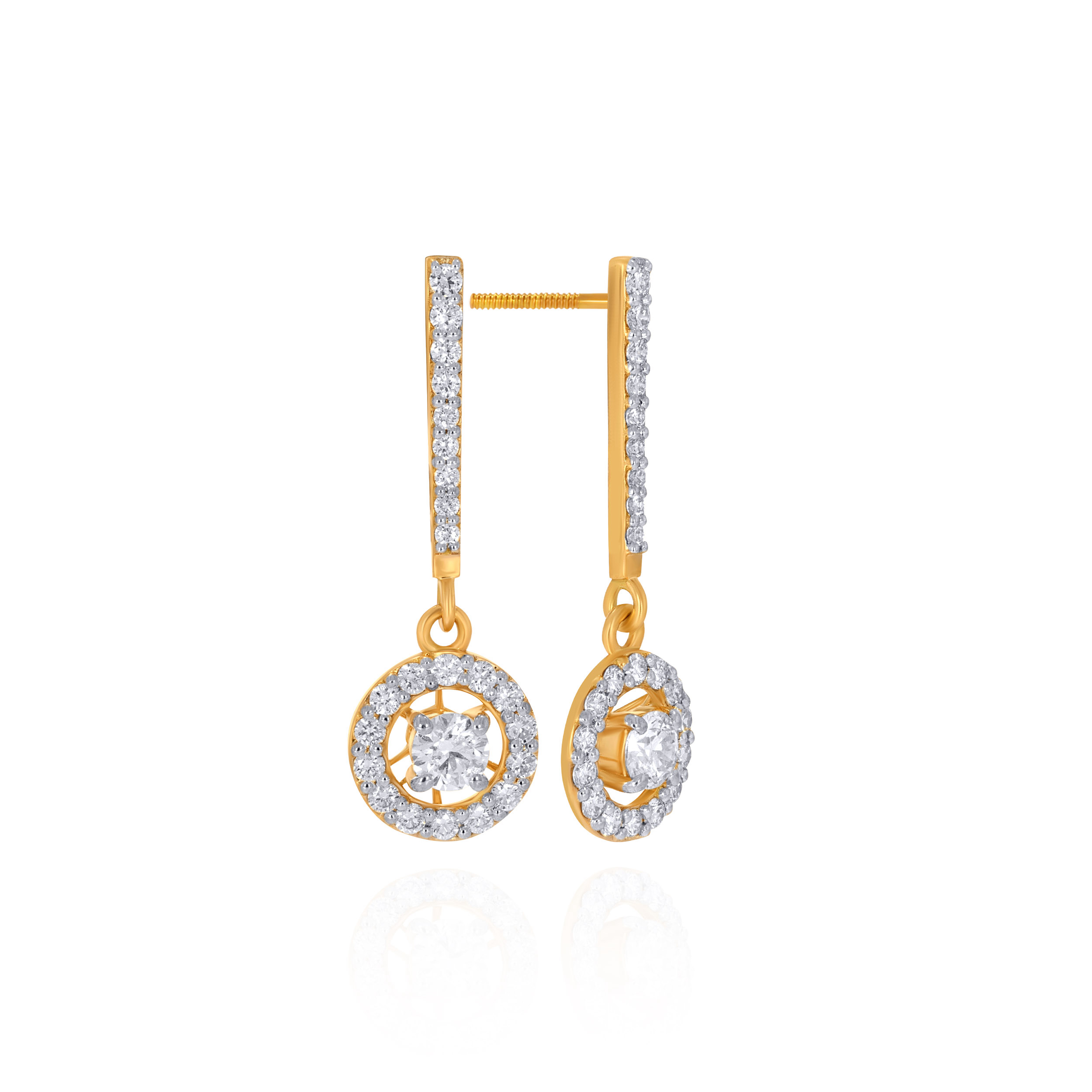 Illume Loop Diamond Drop Earrings - Senco Gold and Diamonds