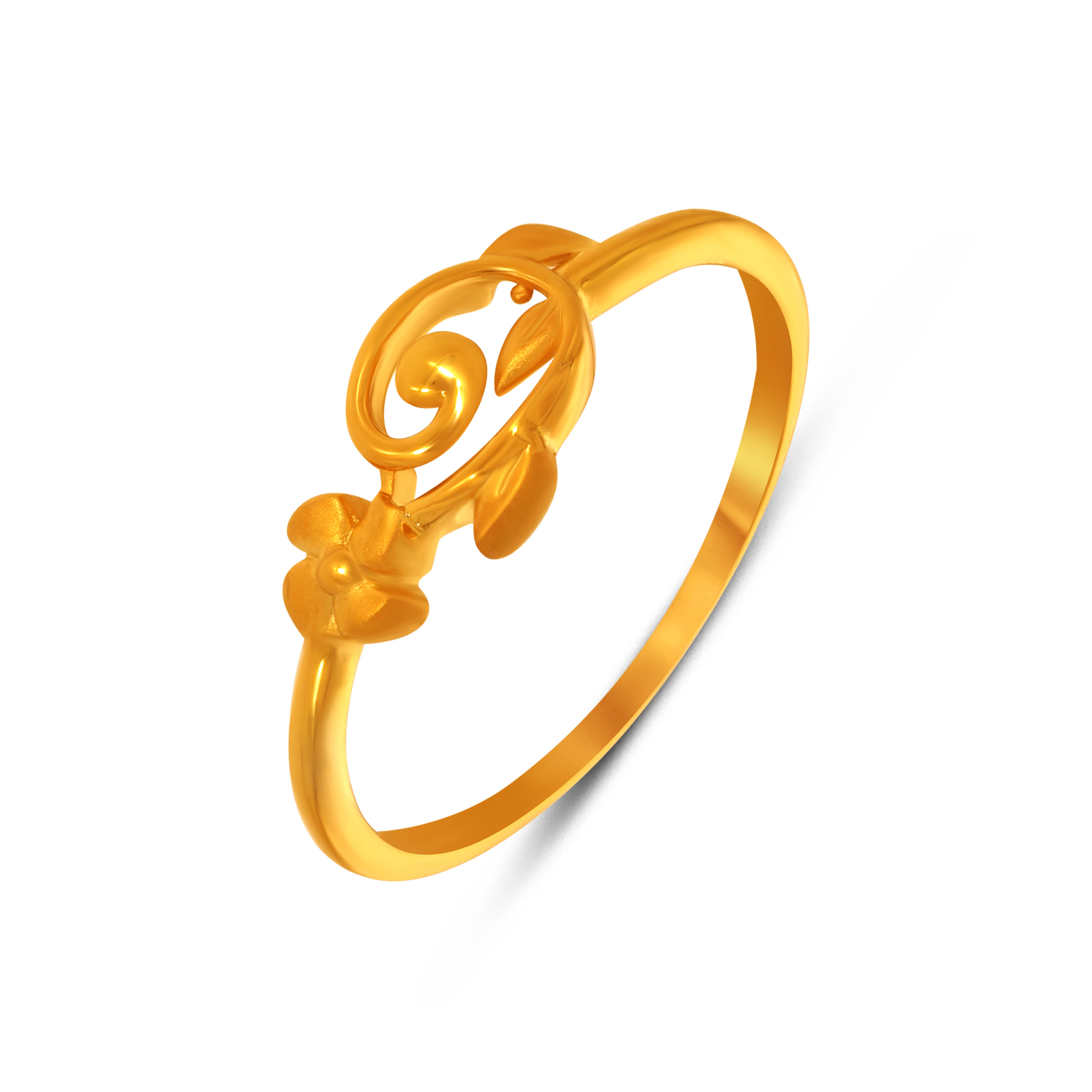 Twirl Leaf Gold Ring - Senco Gold and Diamonds