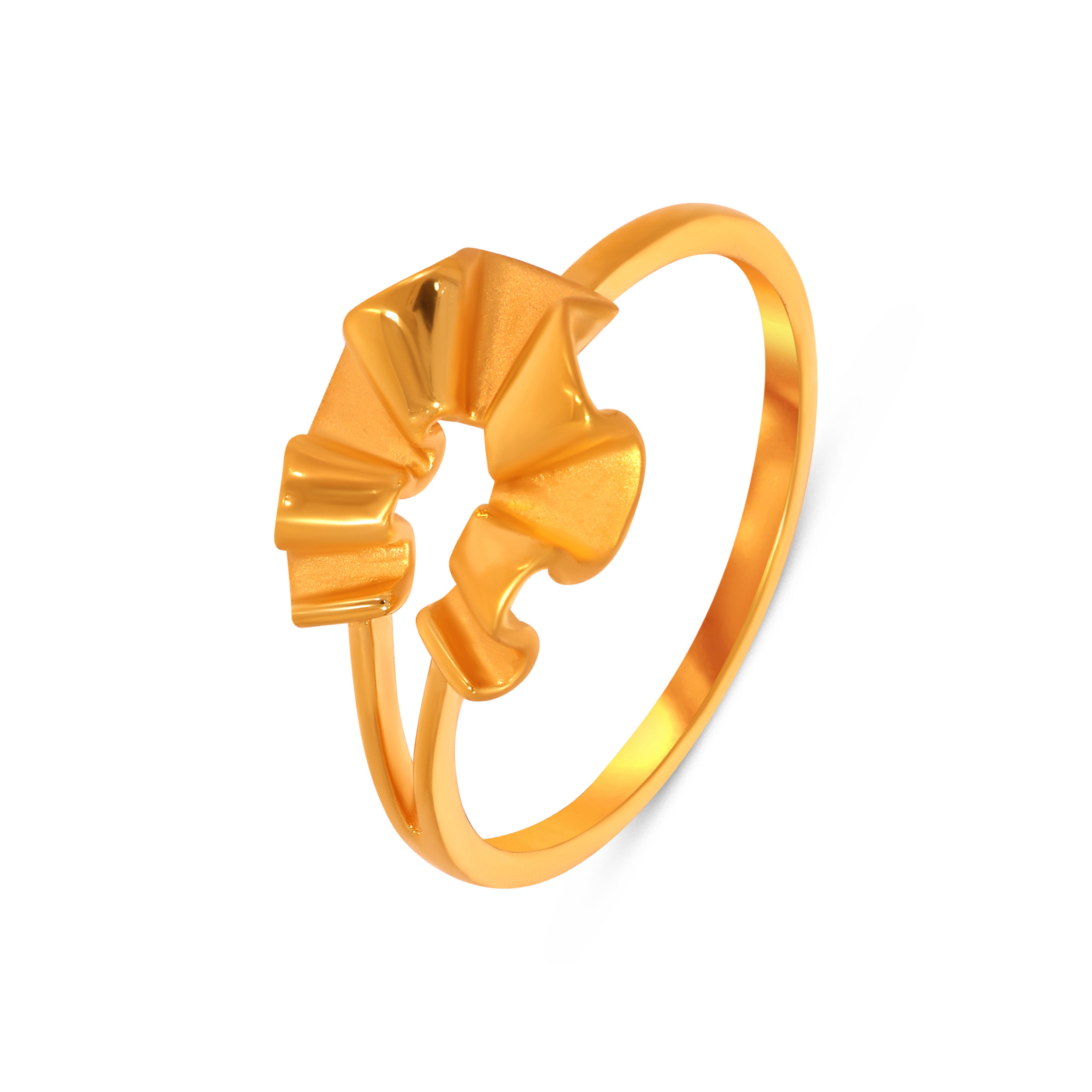 Floral Frills Gold Ring - Senco Gold and Diamonds