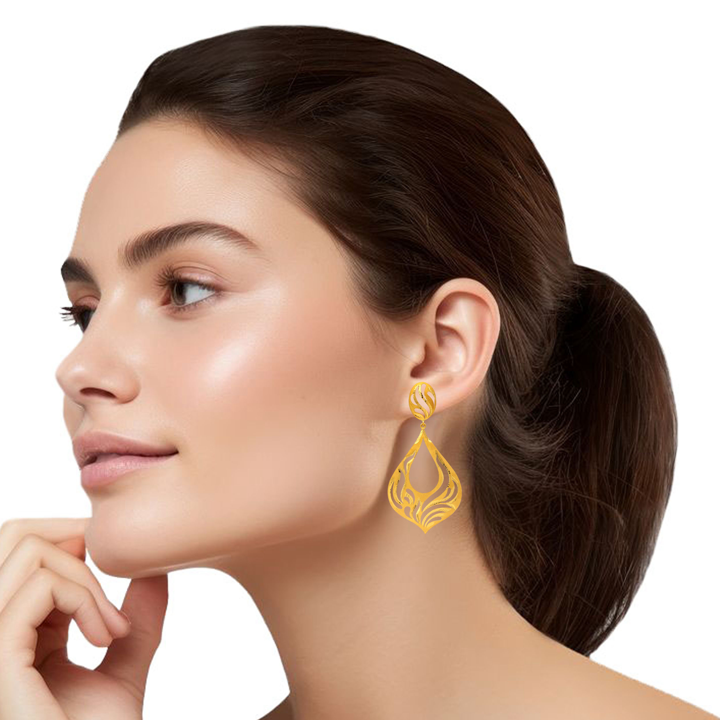 Fiery Craft Gold Earrings - Senco Gold and Diamonds