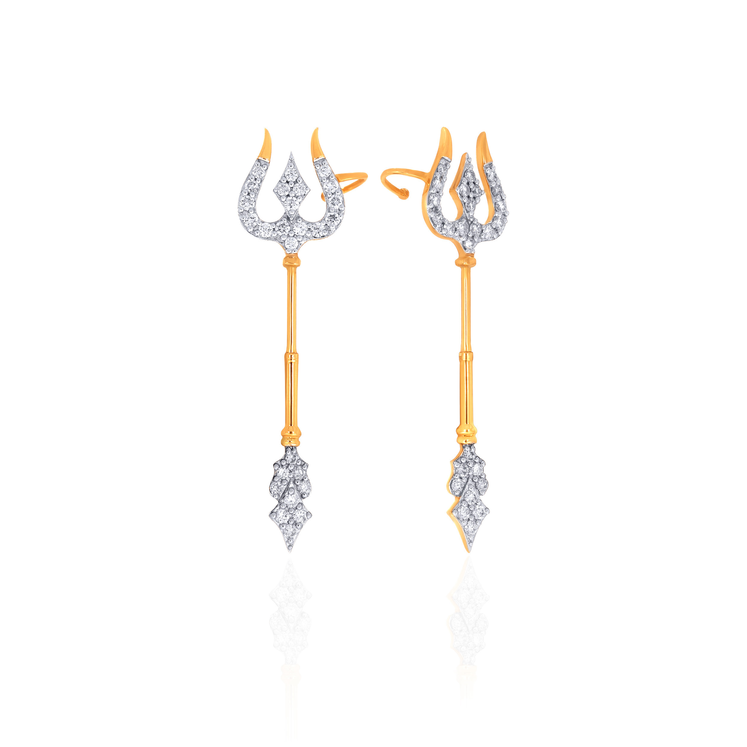 Trident Grace Diamond Earrings - Senco Gold and Diamonds