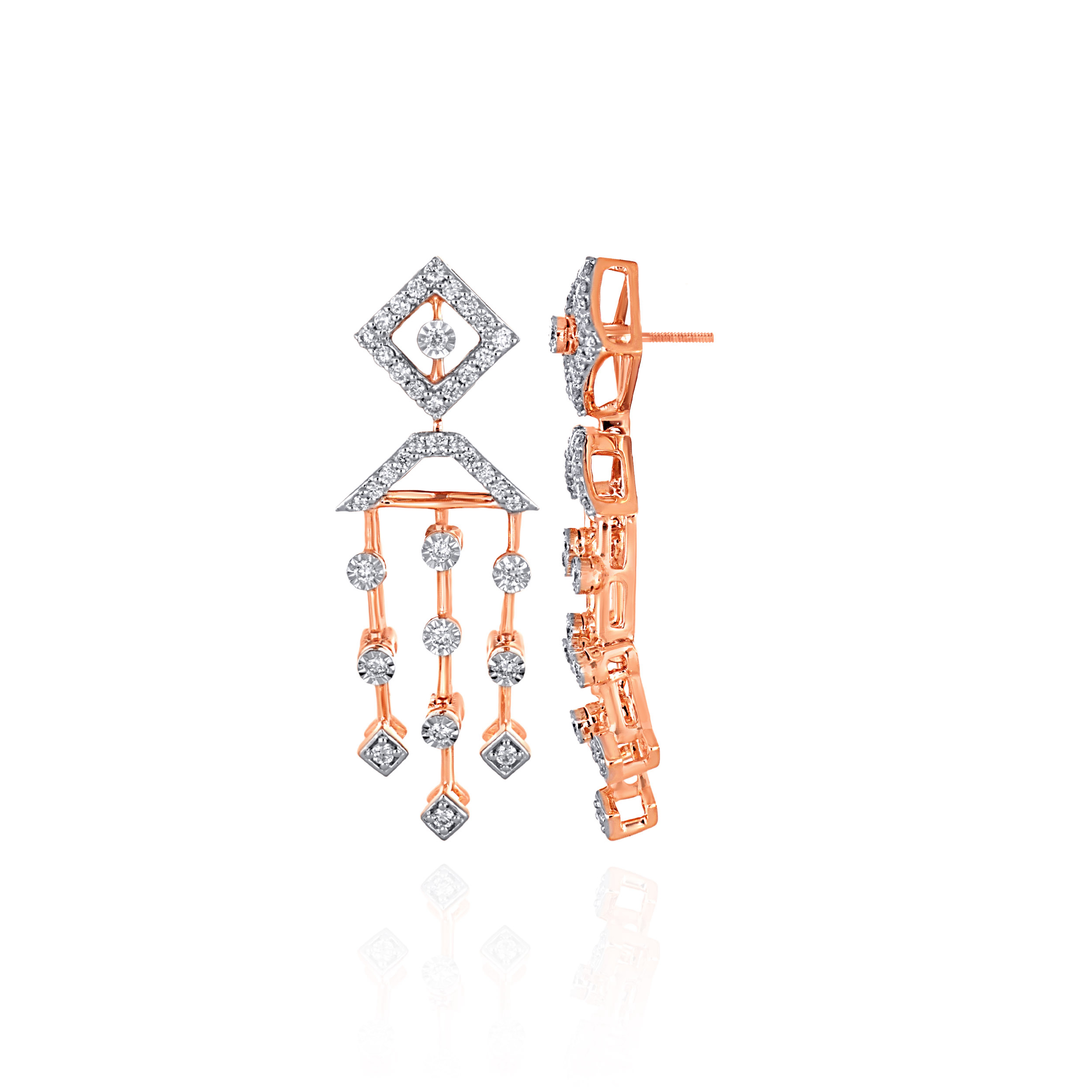 Radiant Rhapsody Diamond Earrings - Senco Gold and Diamonds