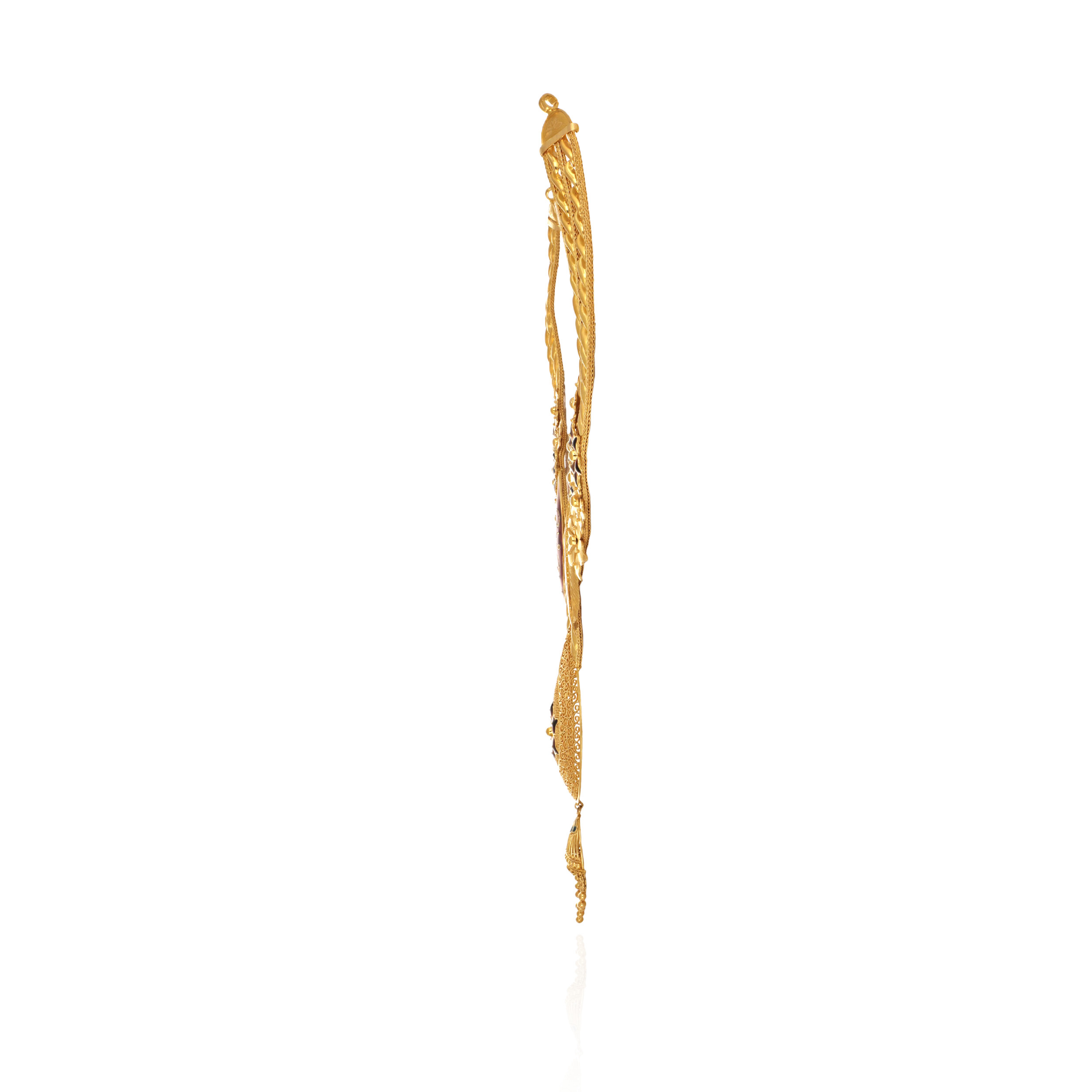 Aureline Enamel Grace Gold Necklace - Senco Gold and Diamonds