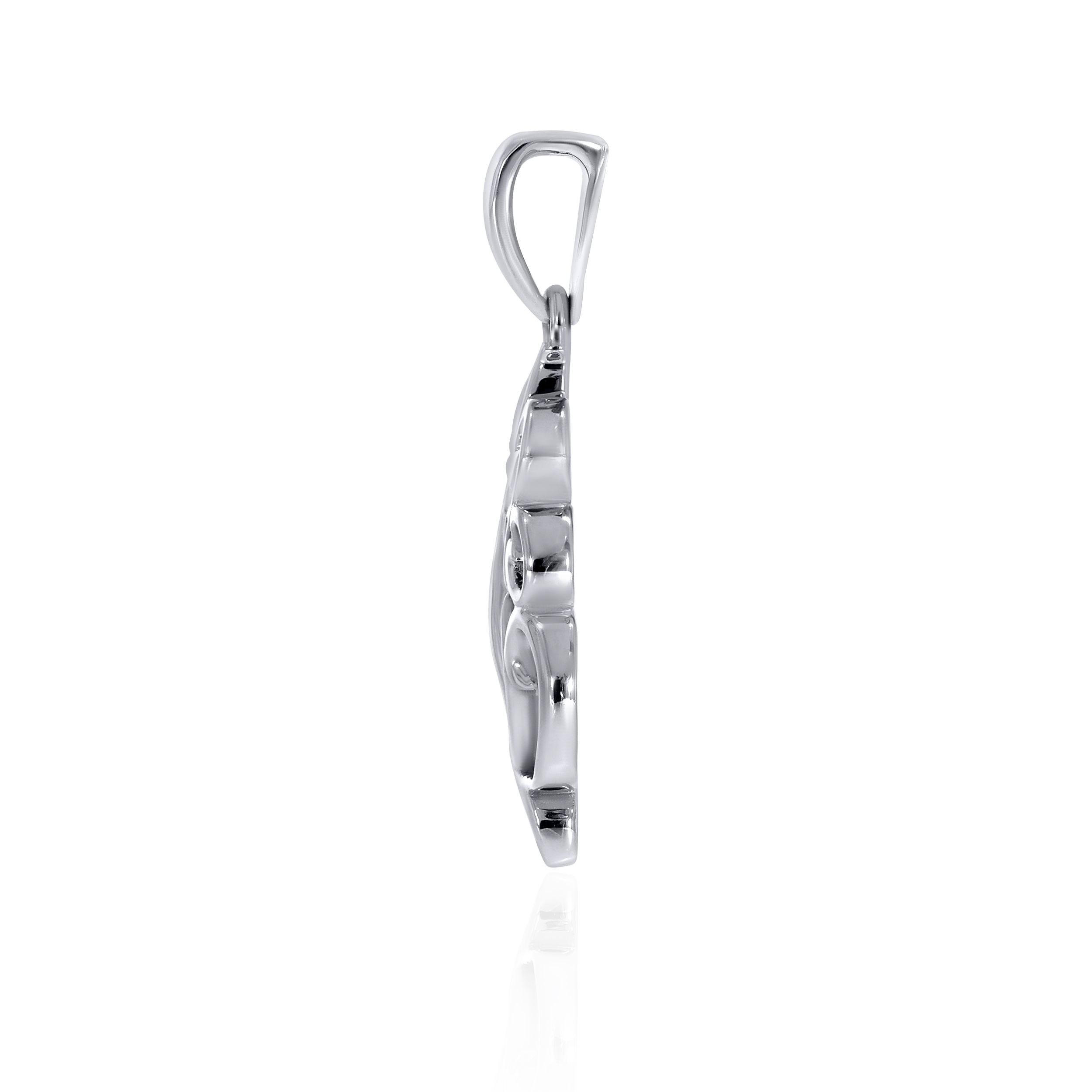 Divine Platinum Ganesha Pendant - Senco Gold and Diamonds