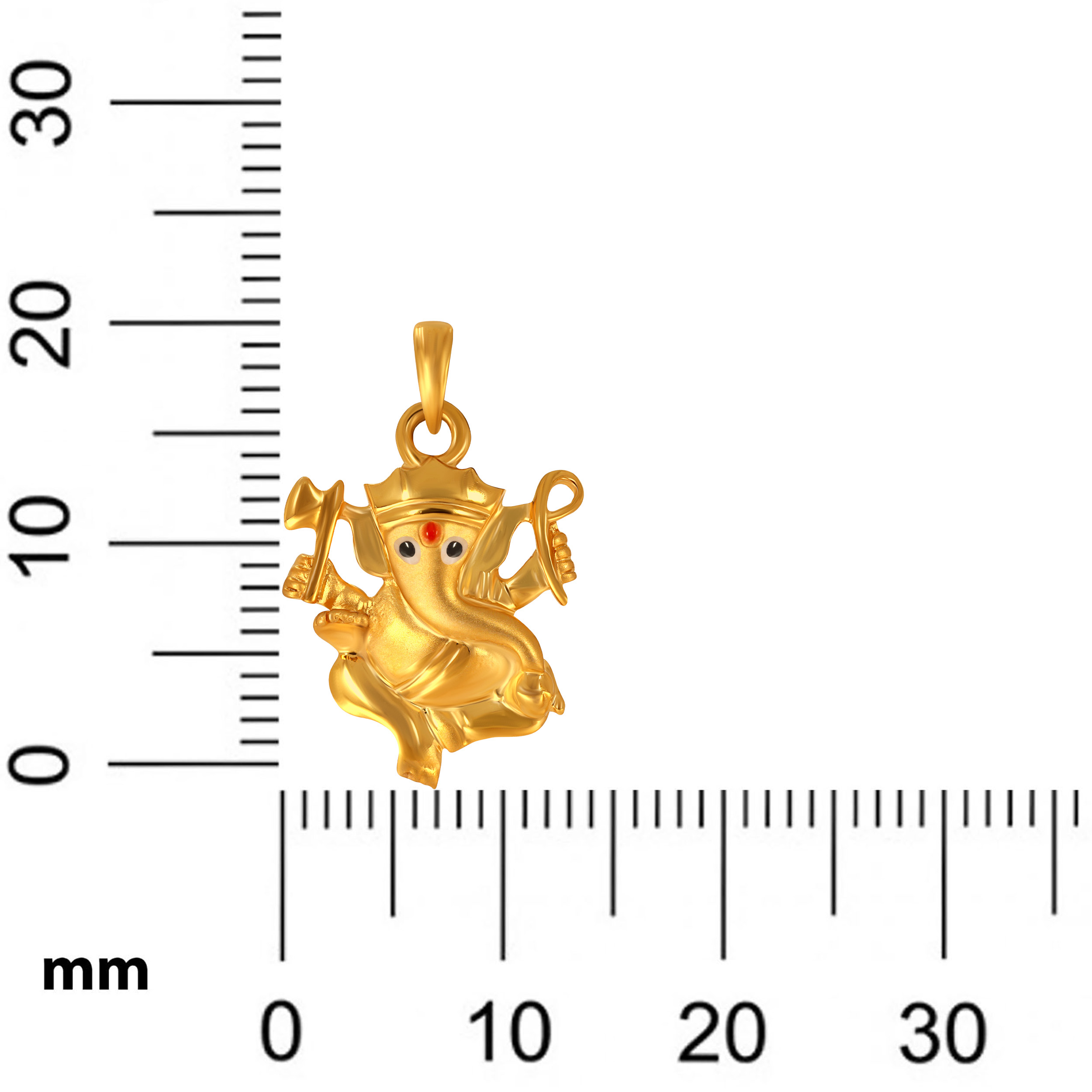 Radiant Baal Ganesh Gold Pendant - Senco Gold and Diamonds