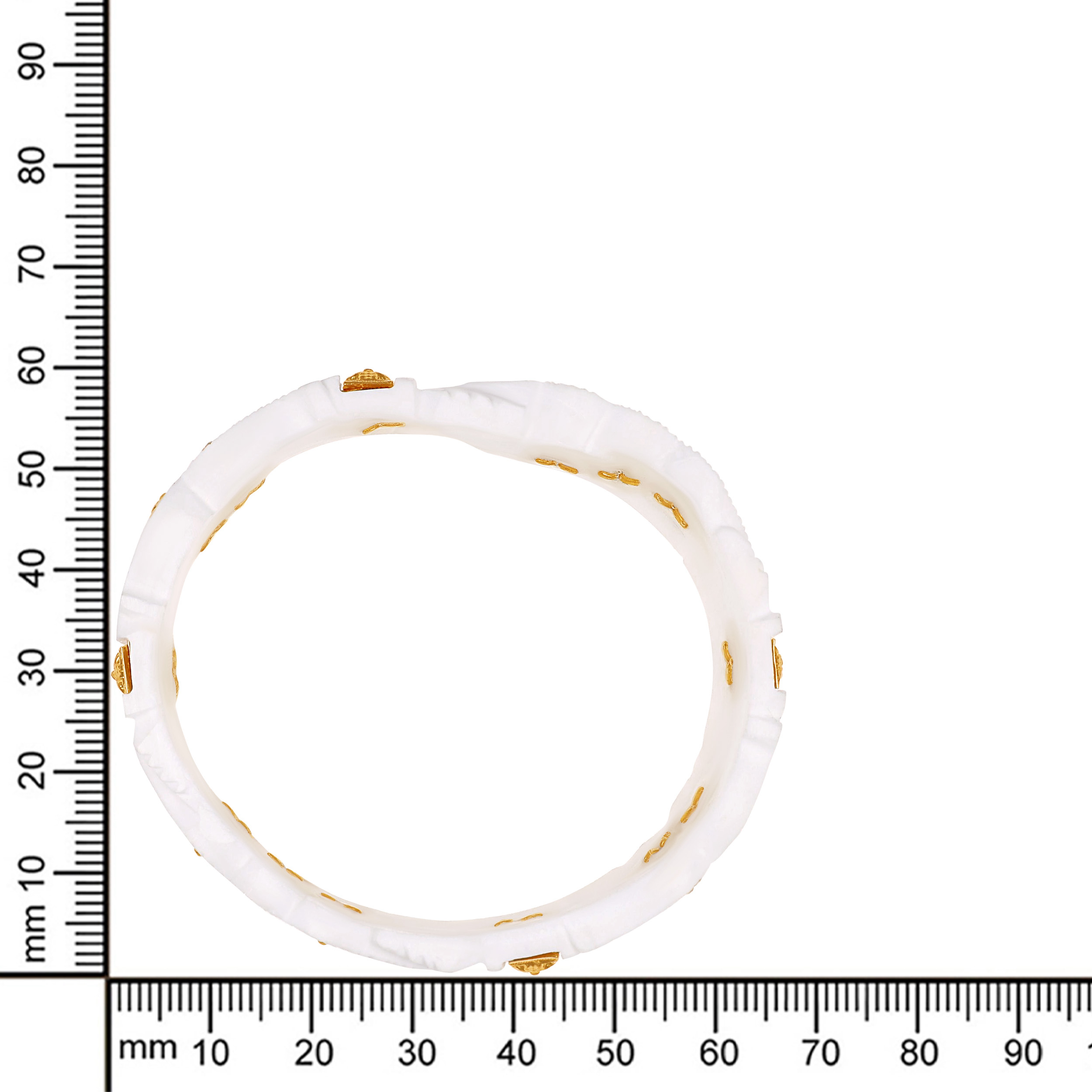 Auspicious Glow Gold Sankha Bangle - Senco Gold and Diamonds