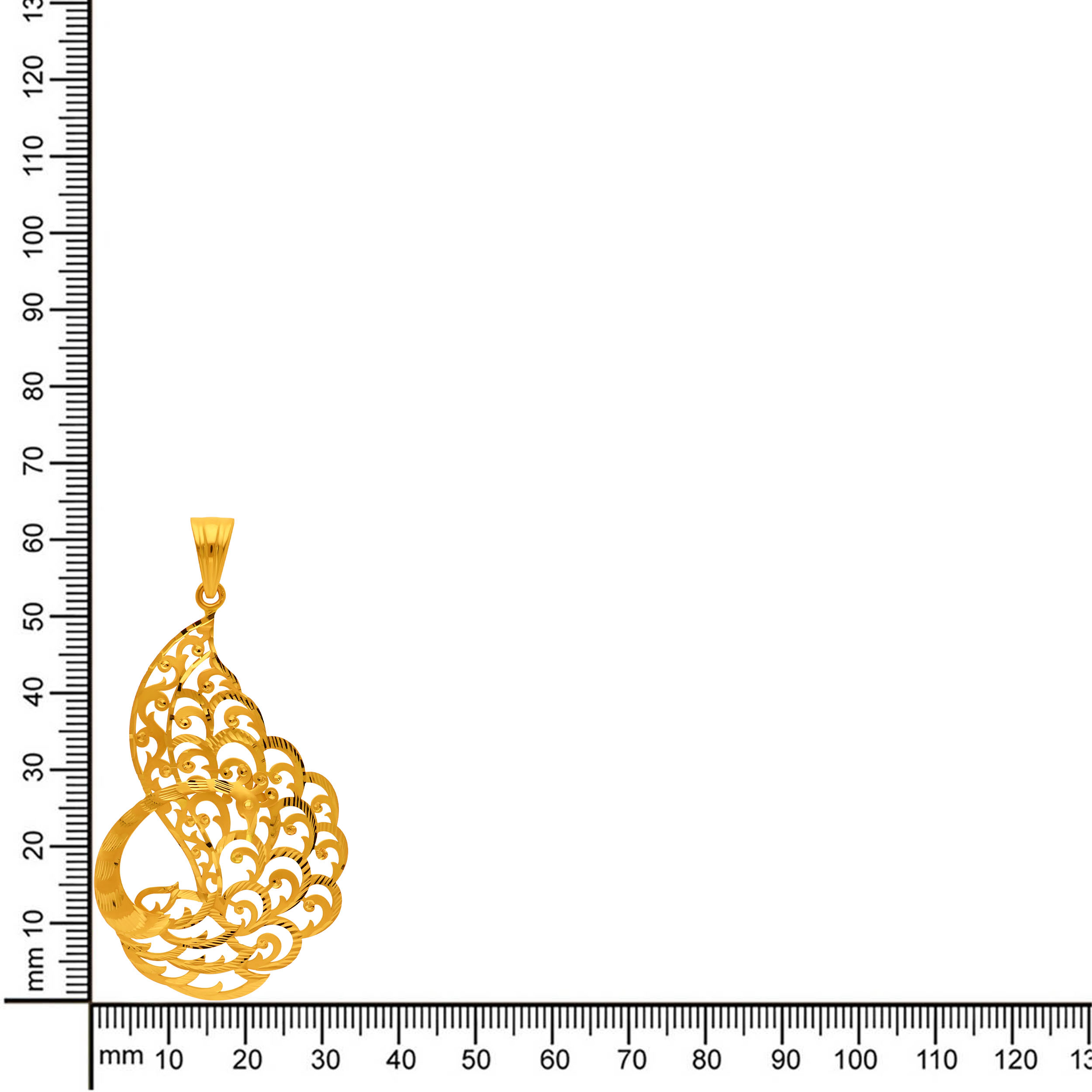 22K Yellow Gold Pendant-GPN-SAD0005770 - Senco Gold and Diamonds