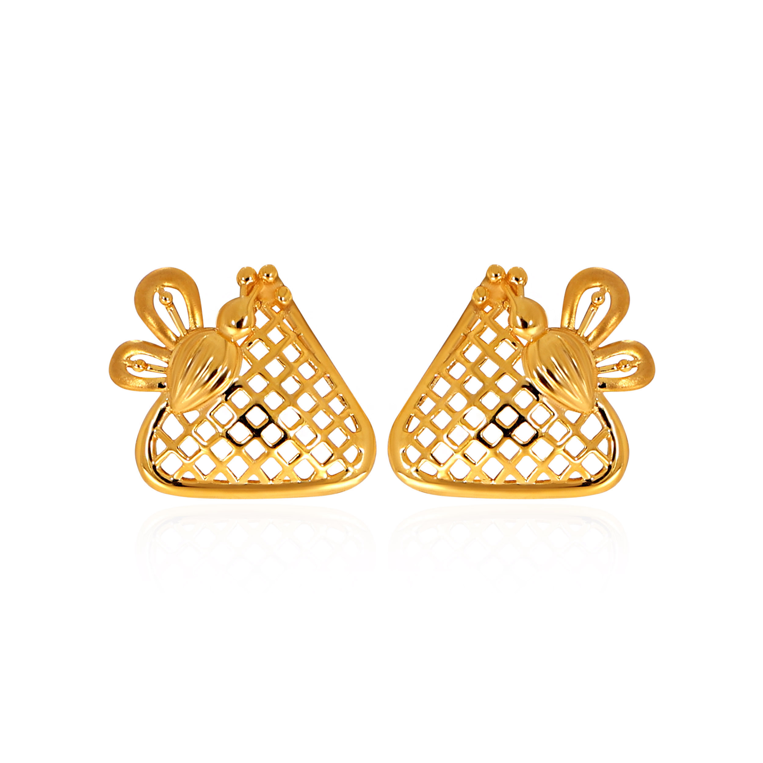 Sweet Style Gold Studs - Senco Gold and Diamonds