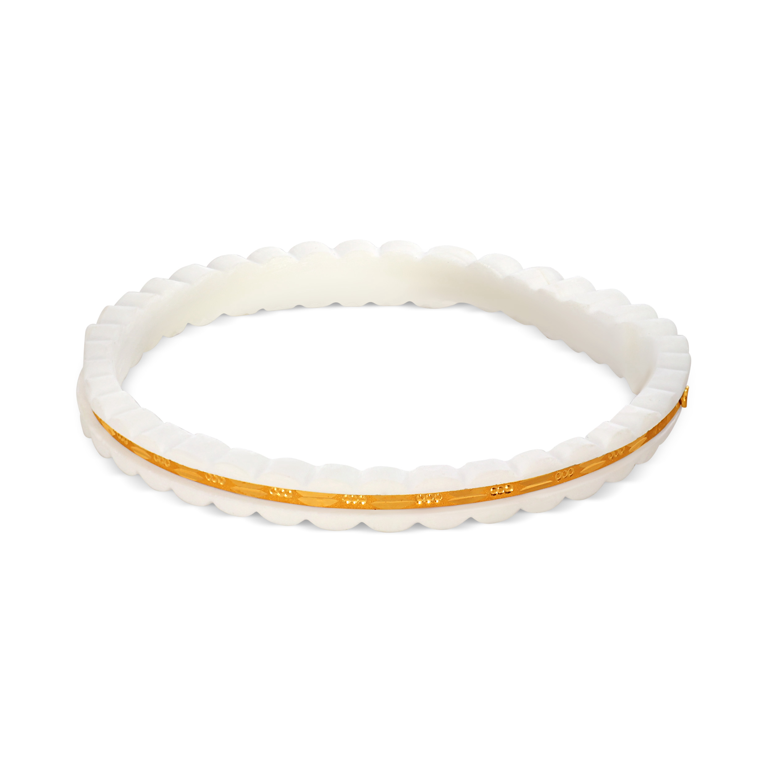 Refined Essence Gold Sankha Bangle - Senco Gold and Diamonds