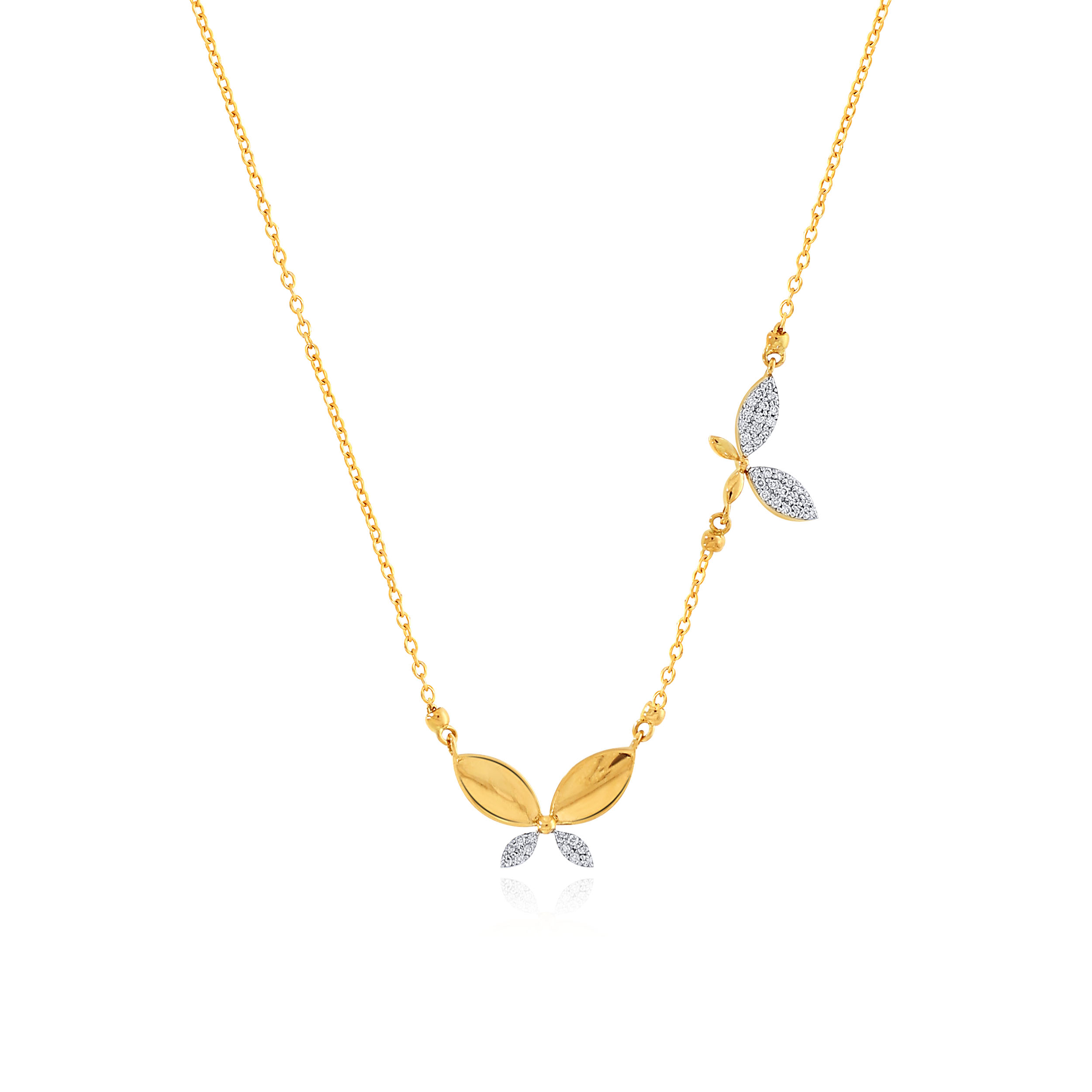 Liberal Wings Diamond Chain Pendant - Senco Gold and Diamonds