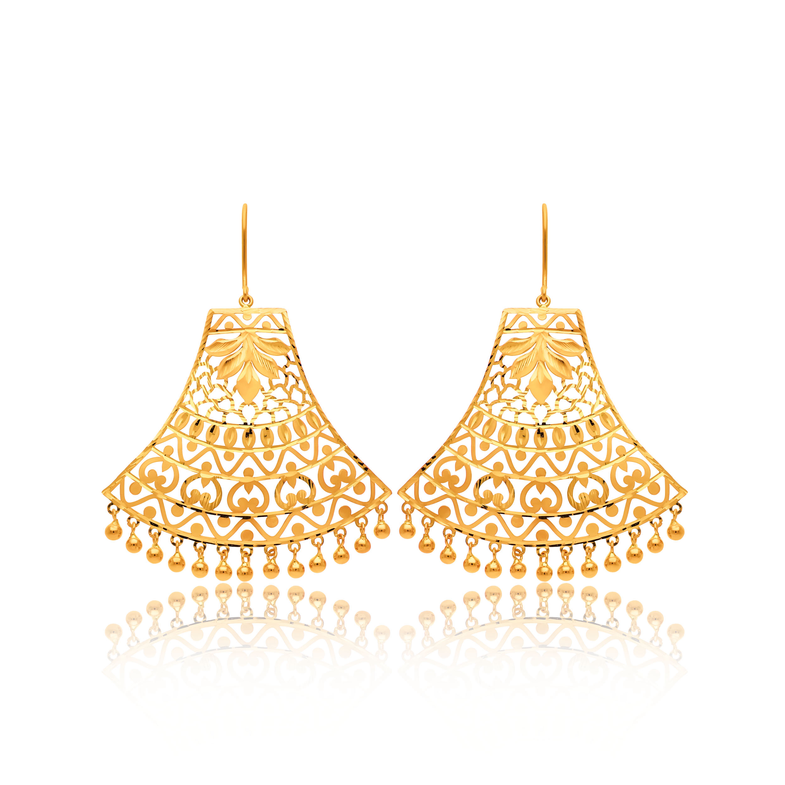 22K Yellow Gold Earrings-GP-SAD0005102 - Senco Gold and Diamonds